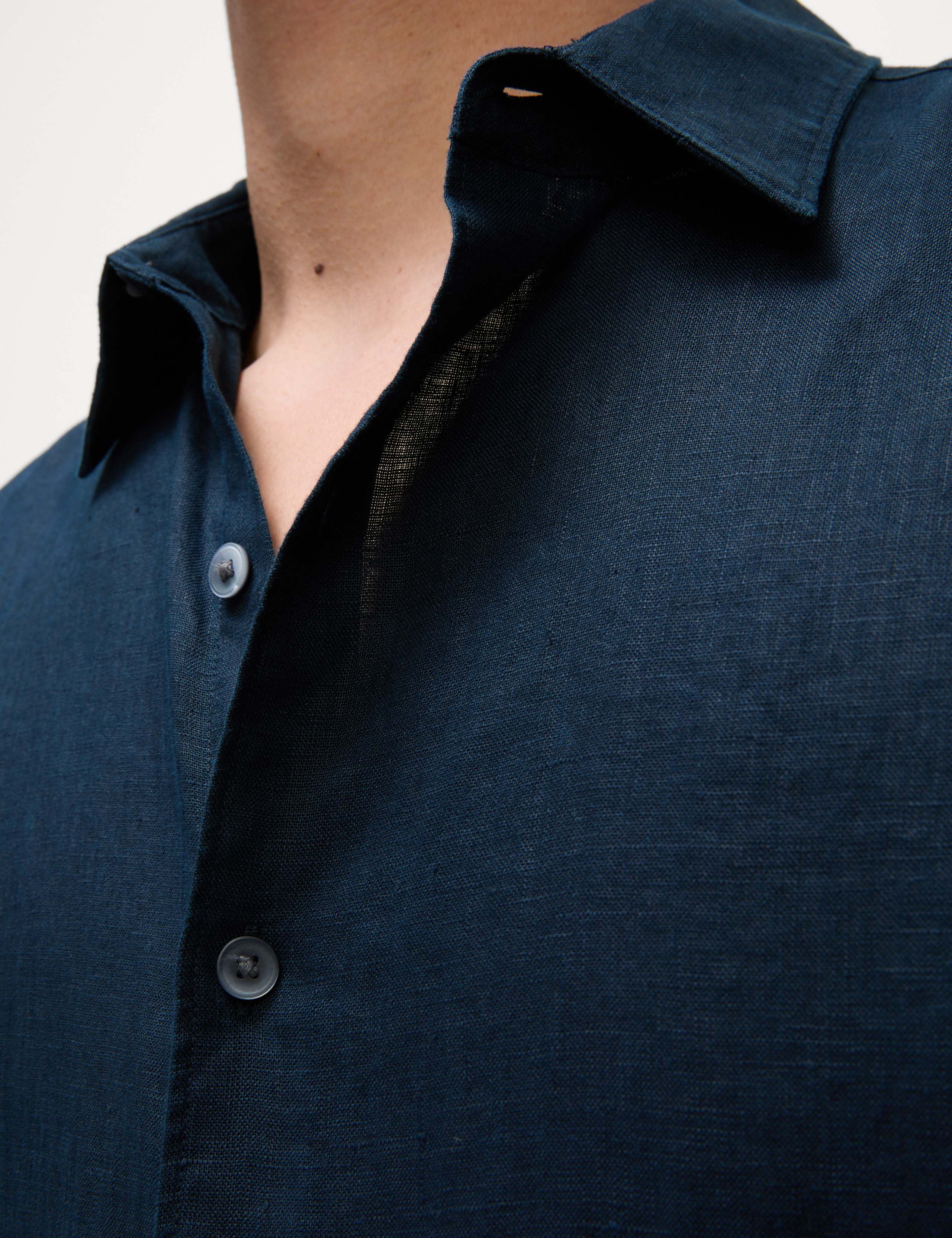 Slim Fit Pure Linen Shirt 3 of 5