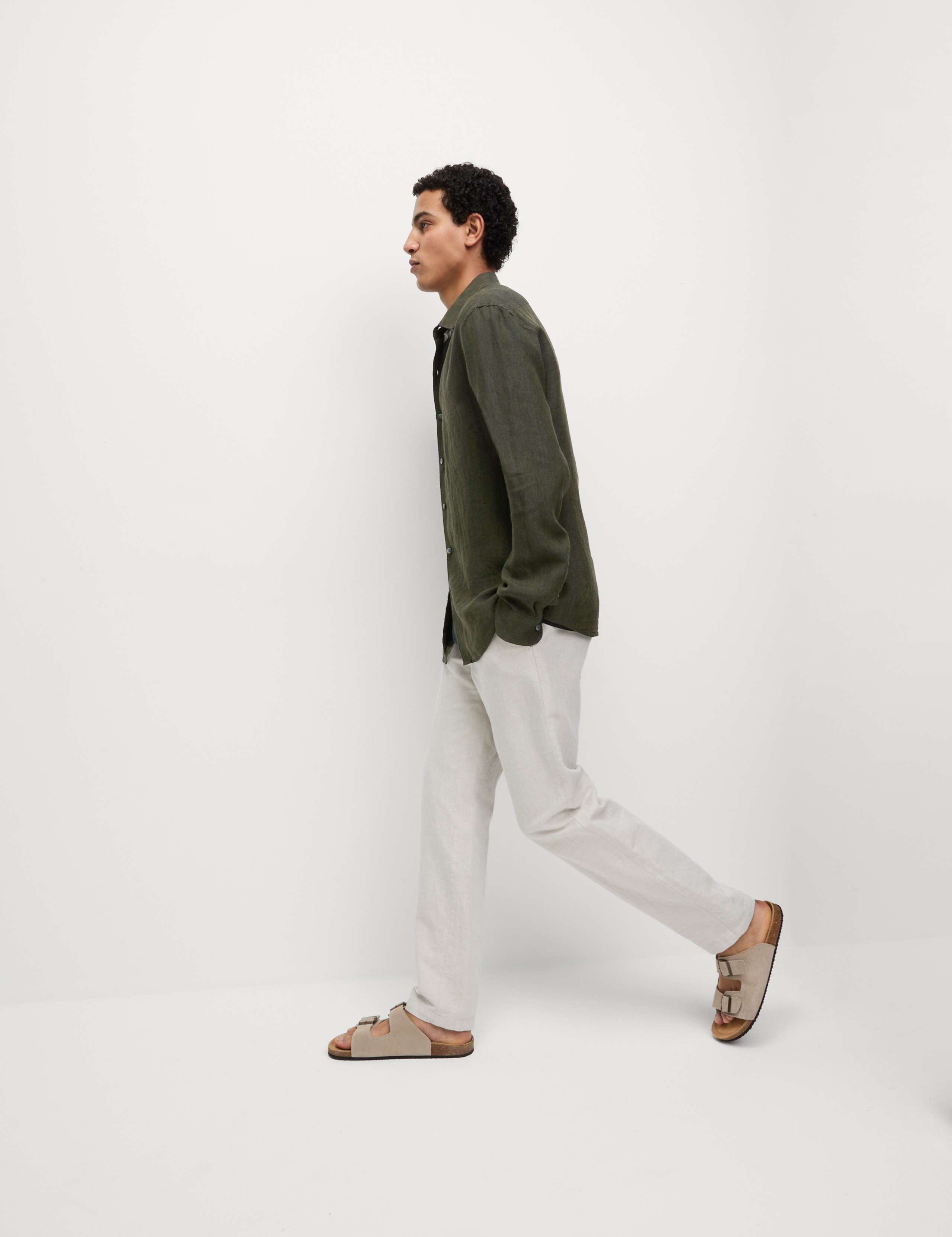 Slim Fit Pure Linen Shirt 3 of 5