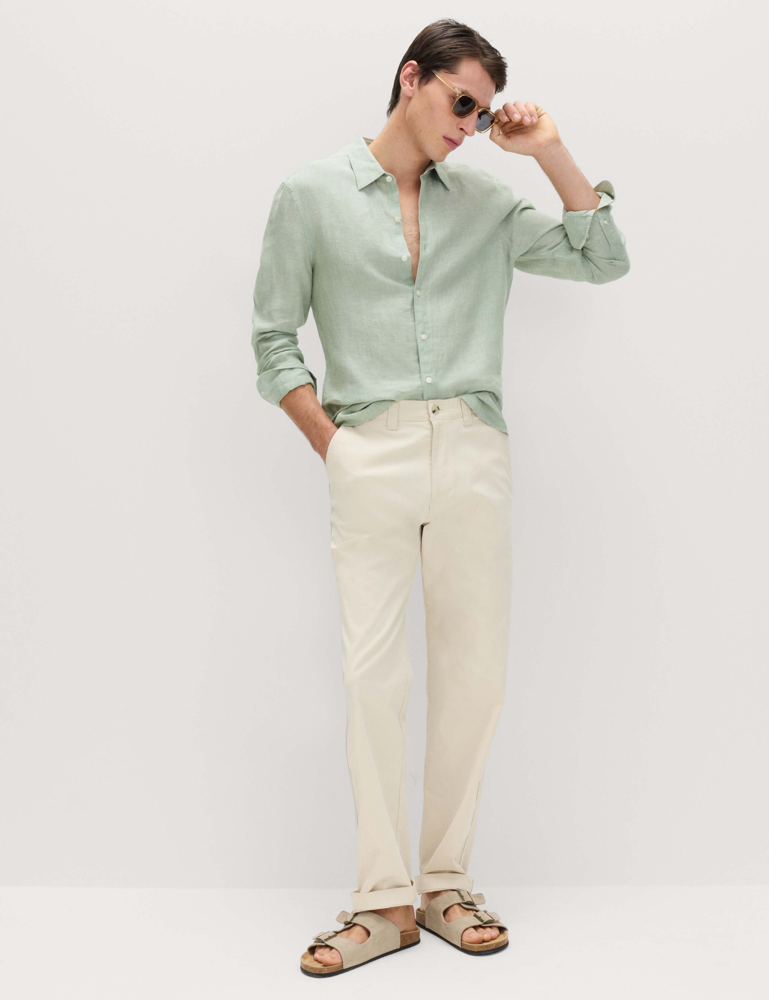 Slim Fit Pure Linen Shirt 4 of 6