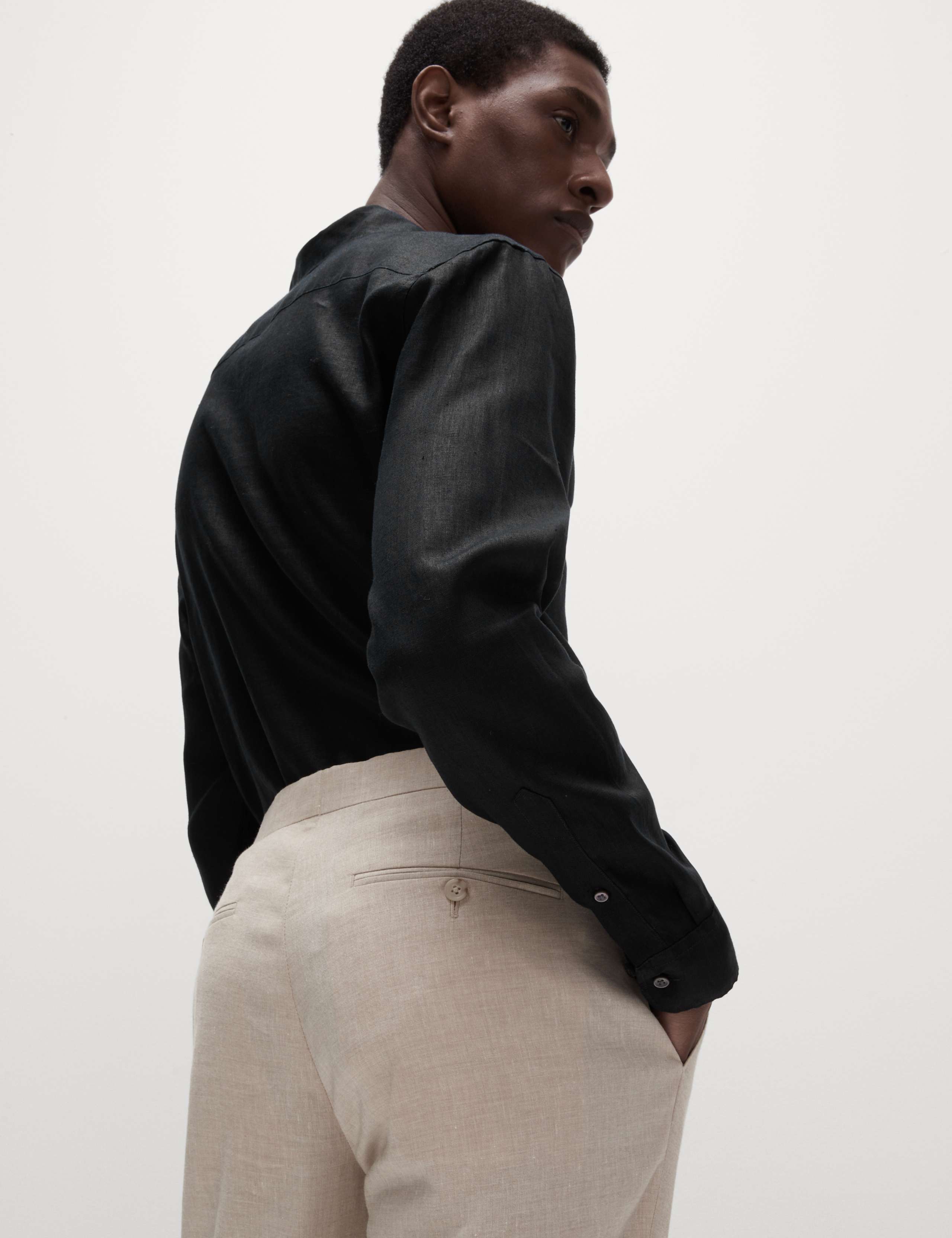 Slim Fit Pure Linen Shirt 3 of 6