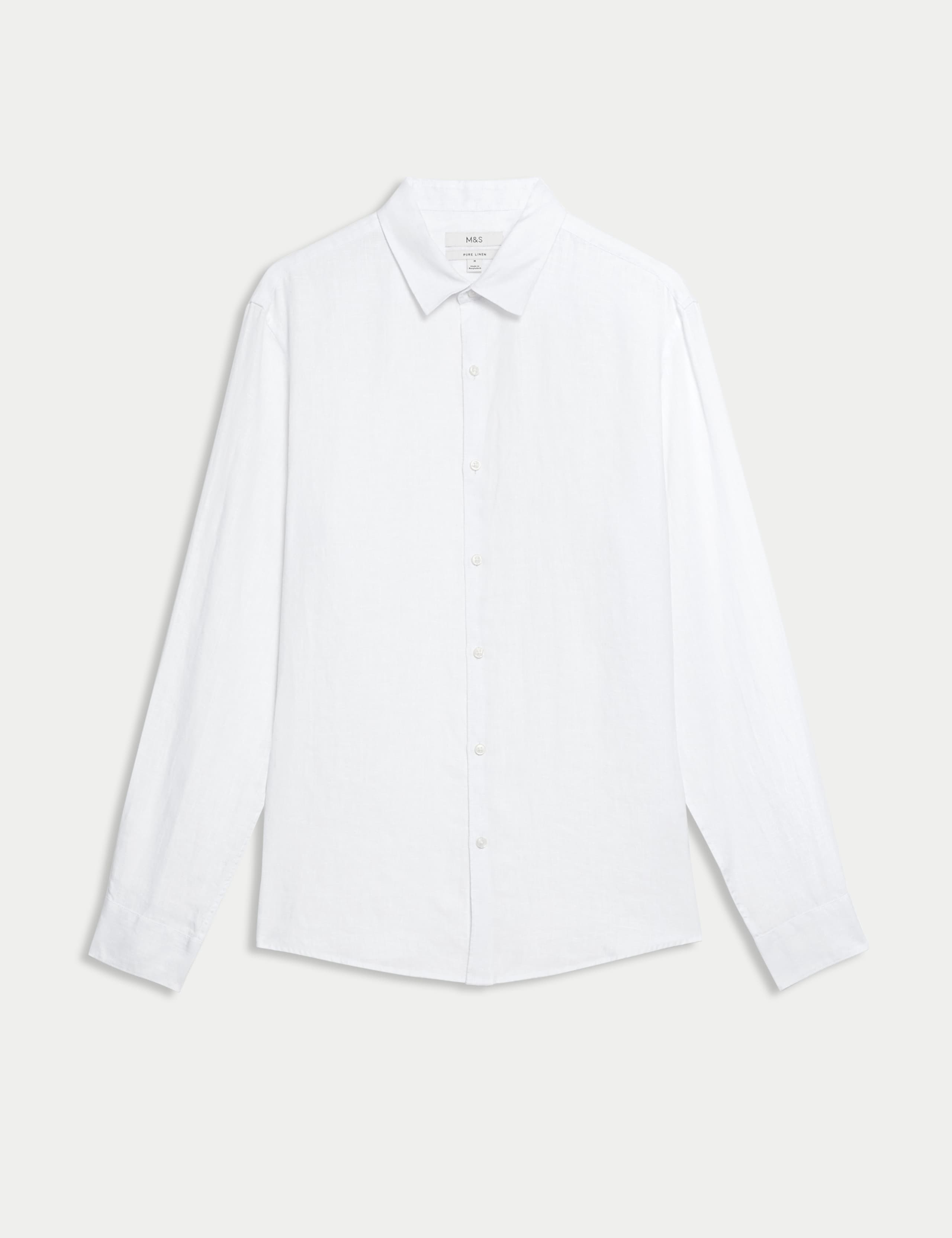 Slim Fit Pure Linen Shirt 2 of 6