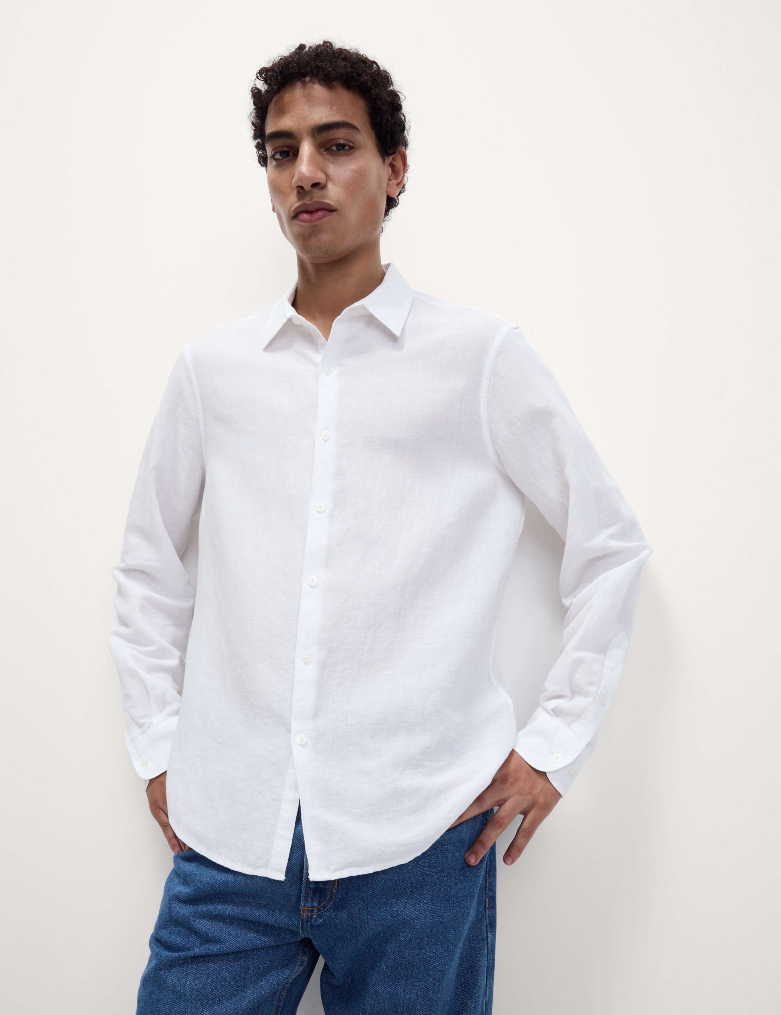 Cotton Linen Blend Shirt 3 of 5