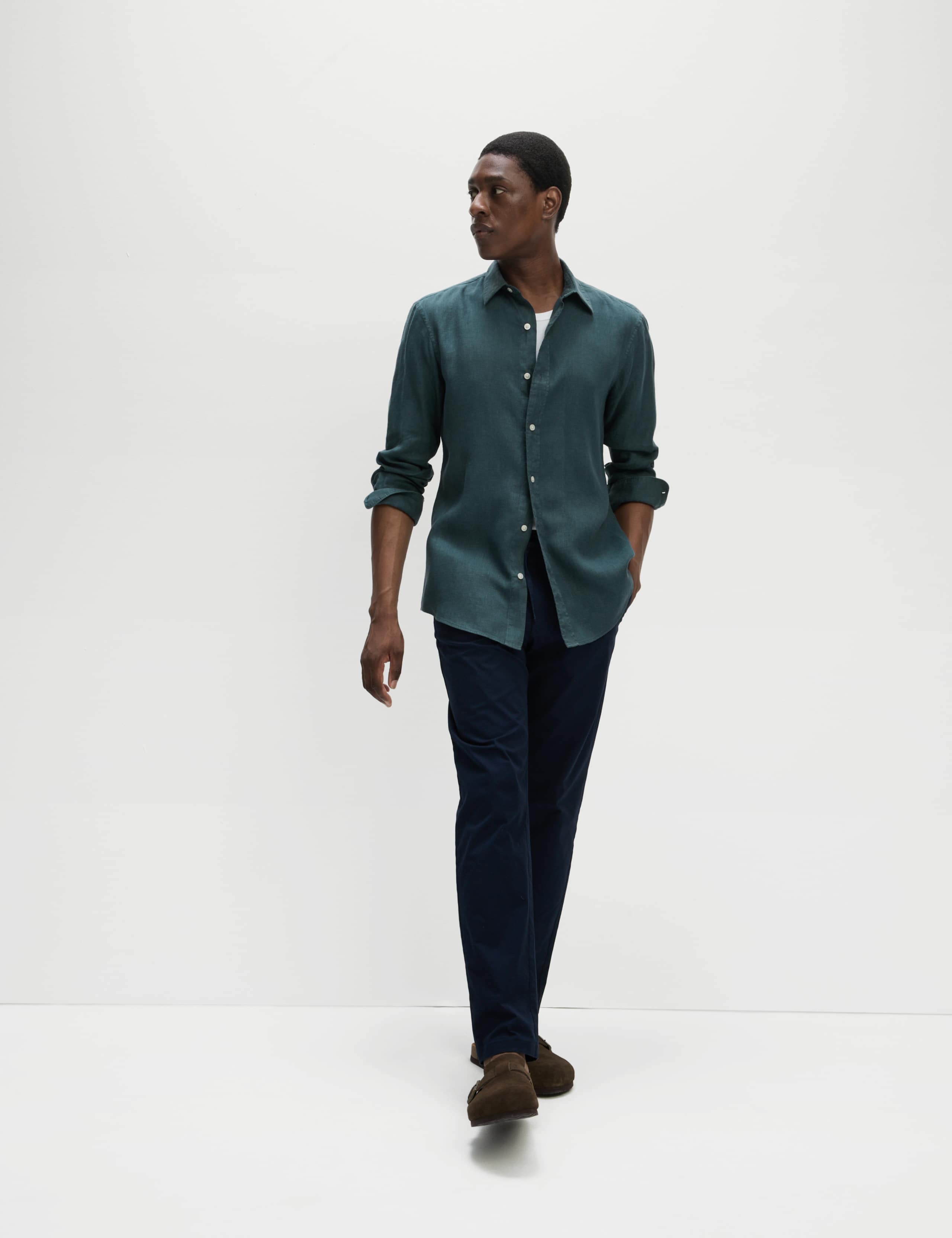 Pure Linen Garment Dye Shirt 3 of 5
