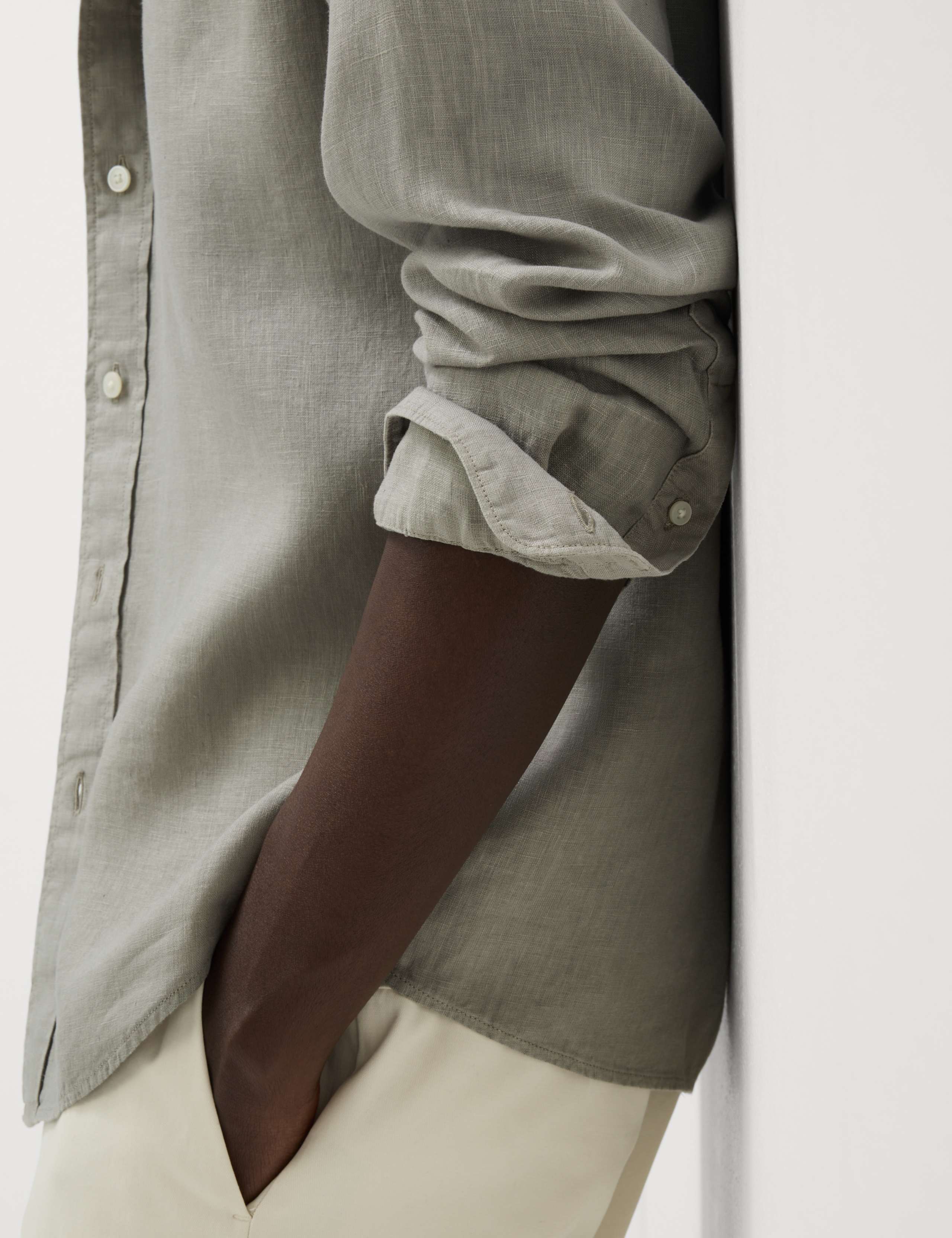 Pure Linen Garment Dye Shirt 3 of 6