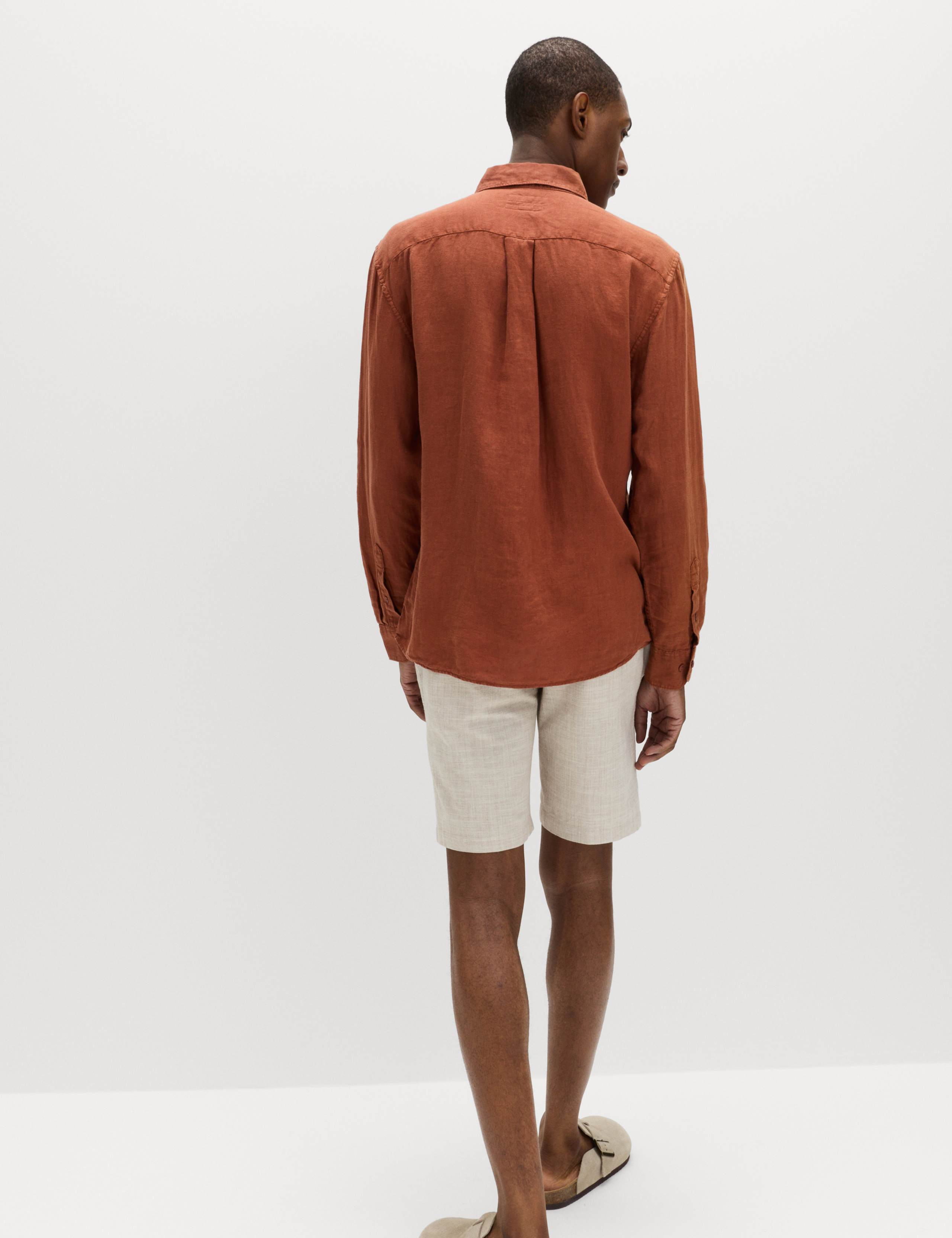 Pure Linen Garment Dye Shirt 3 of 6