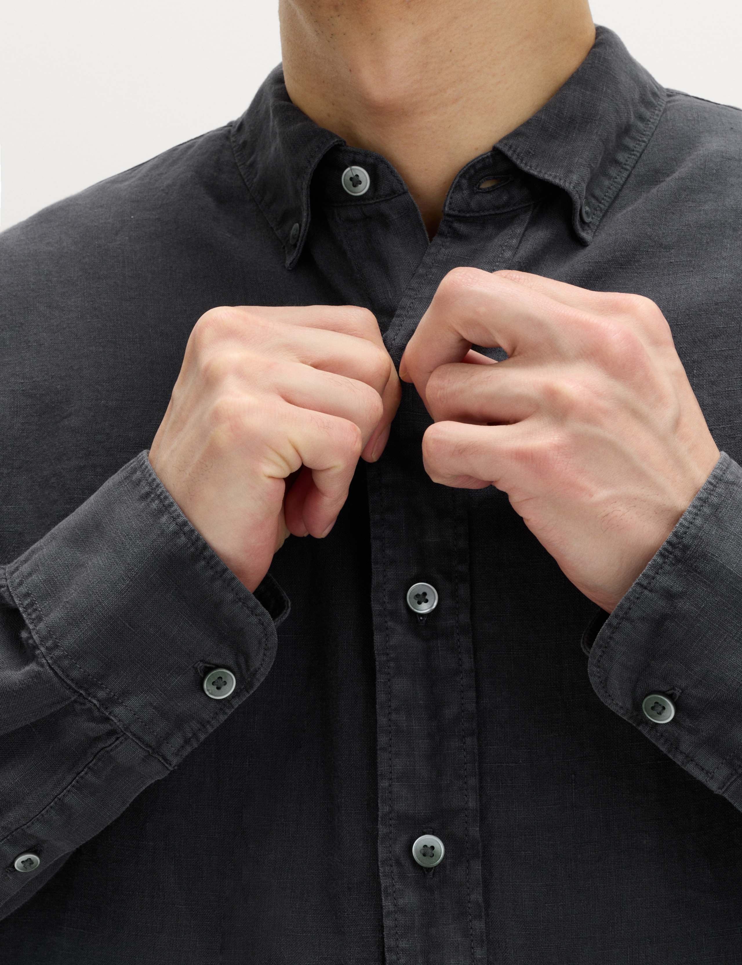 Pure Linen Garment Dye Shirt 3 of 6