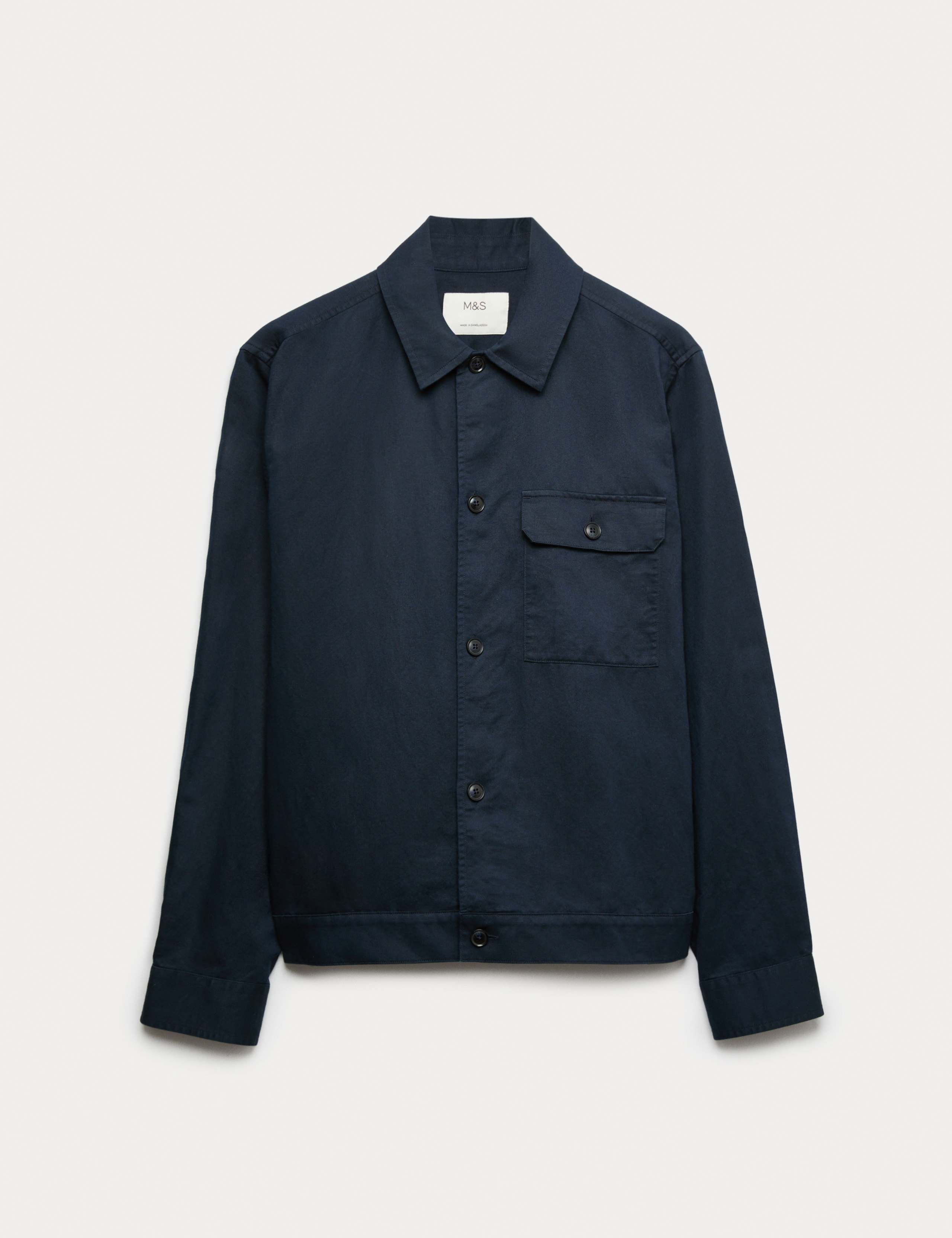 Cotton Linen Blend Overshirt 2 of 7