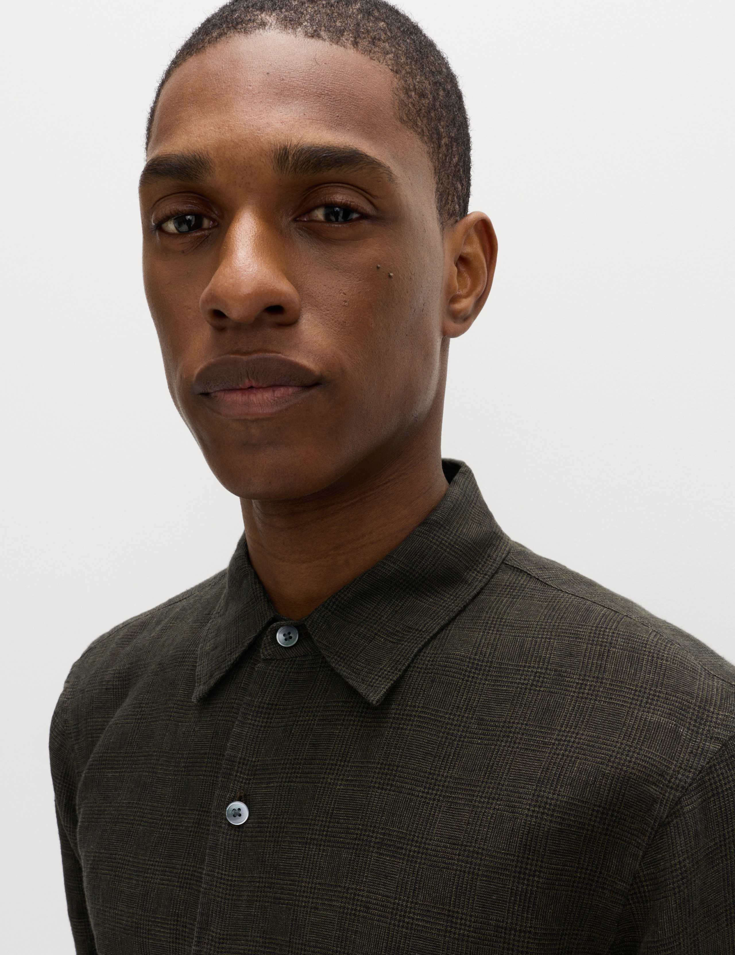 Pure Linen Check Shirt 1 of 6