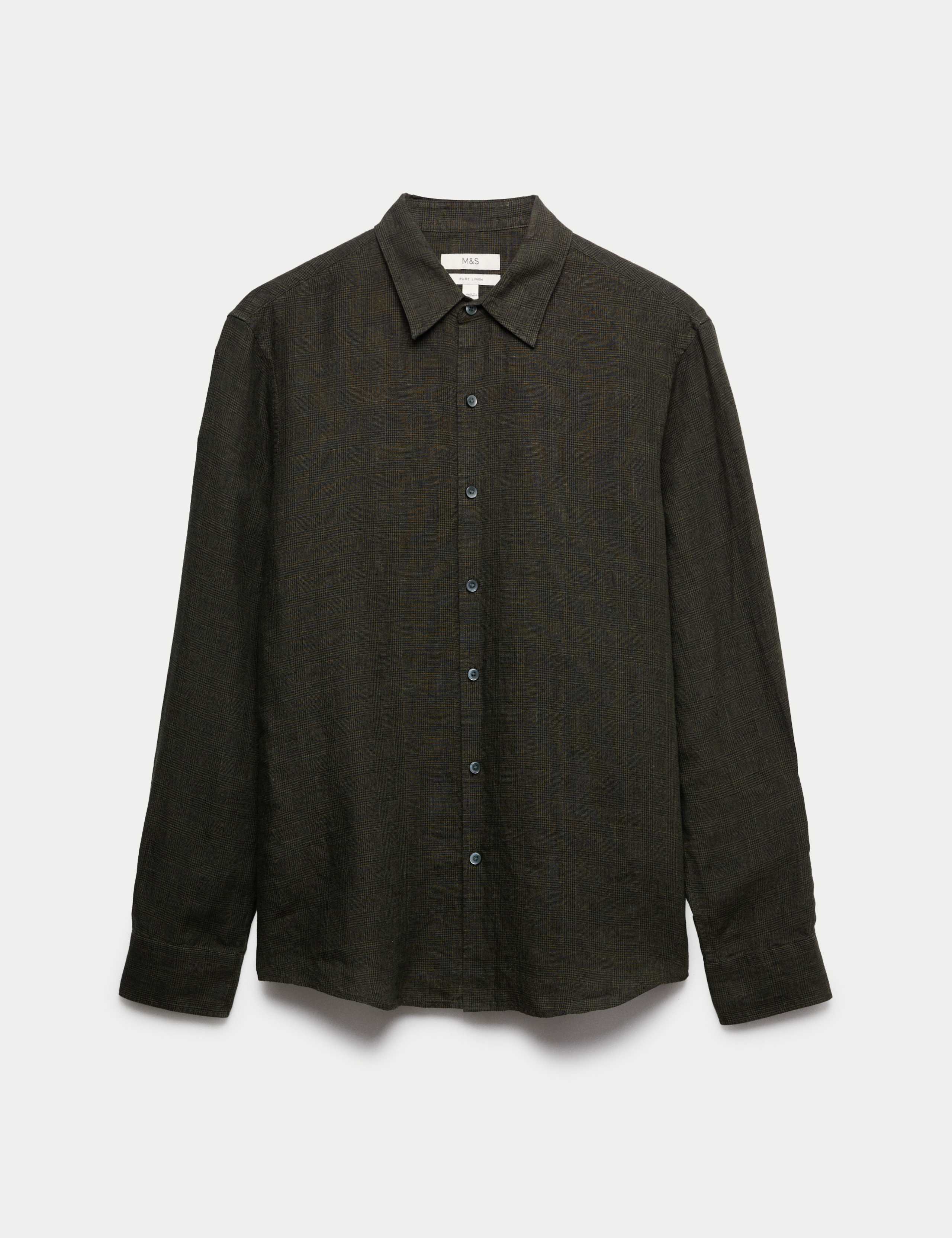 Pure Linen Check Shirt 2 of 6