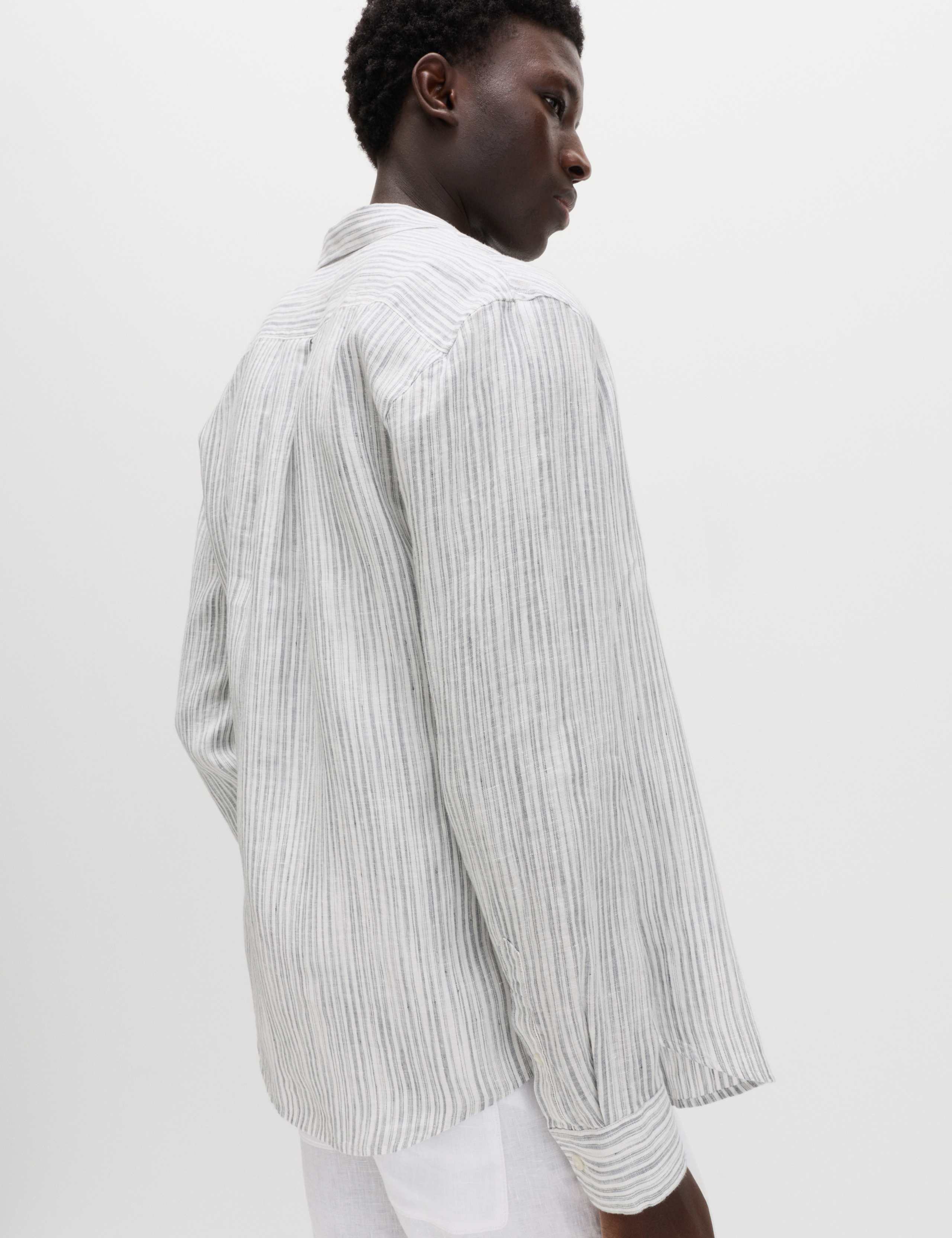 Pure Linen Striped Shirt 4 of 6