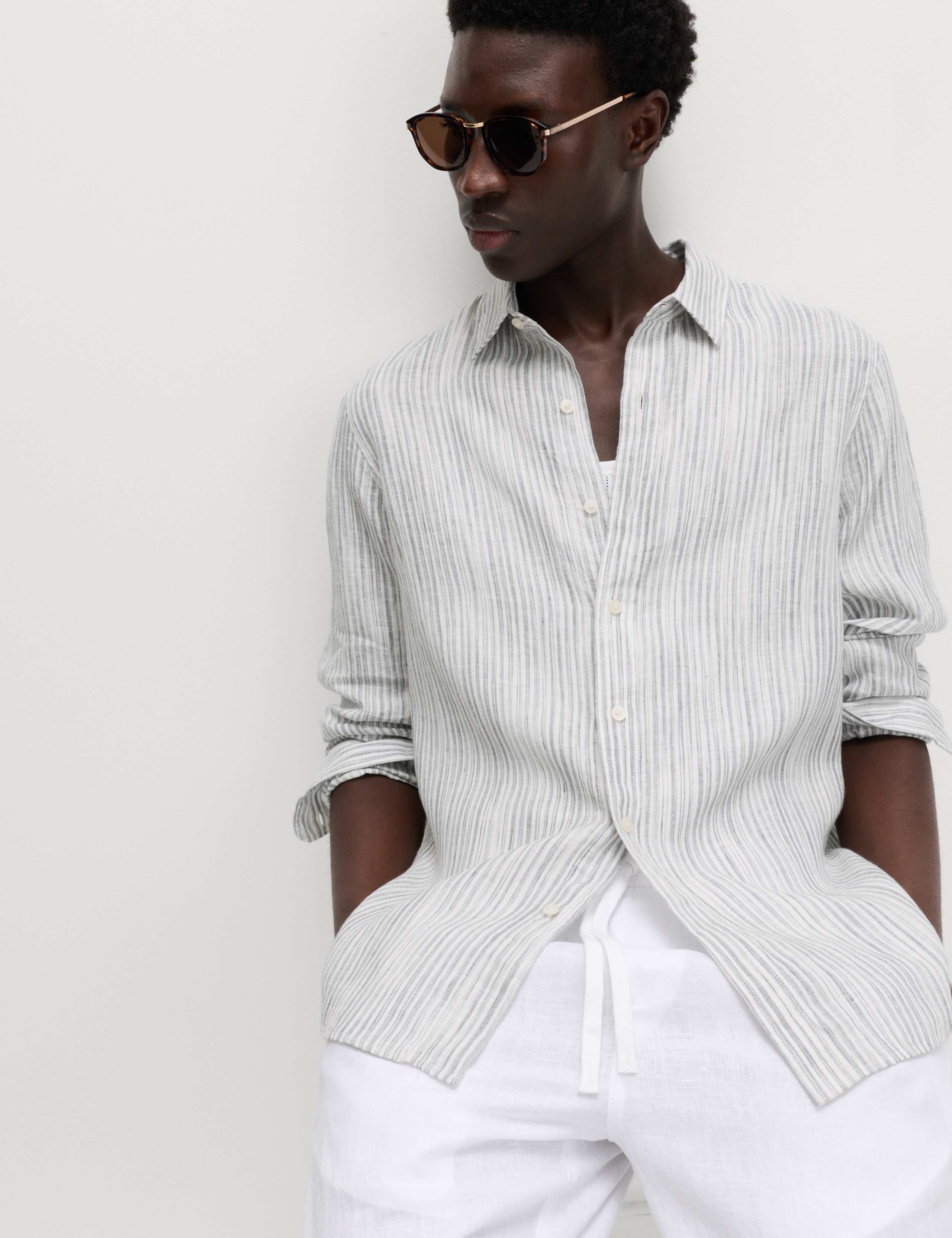 Pure Linen Striped Shirt 6 of 6