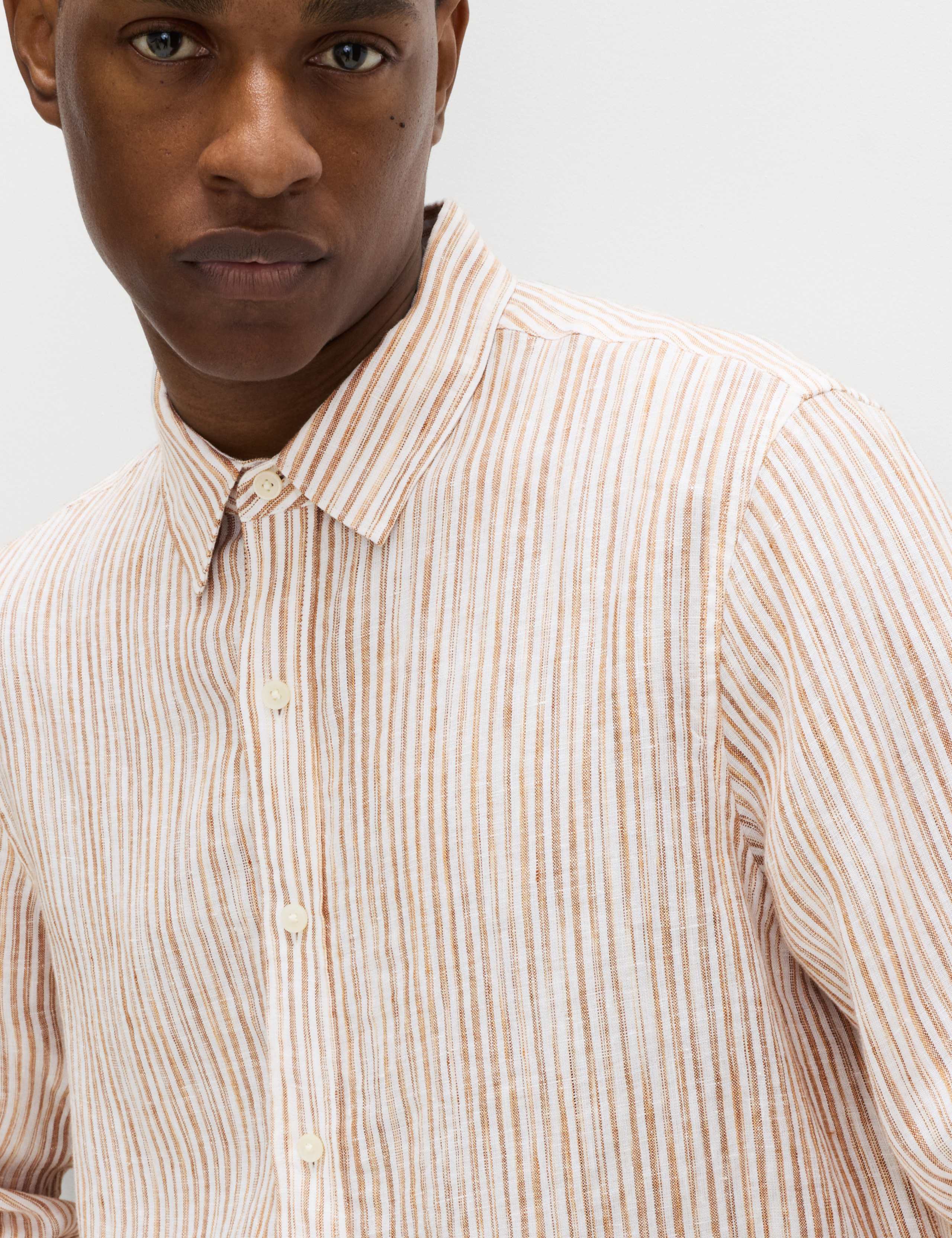 Pure Linen Striped Shirt 4 of 5