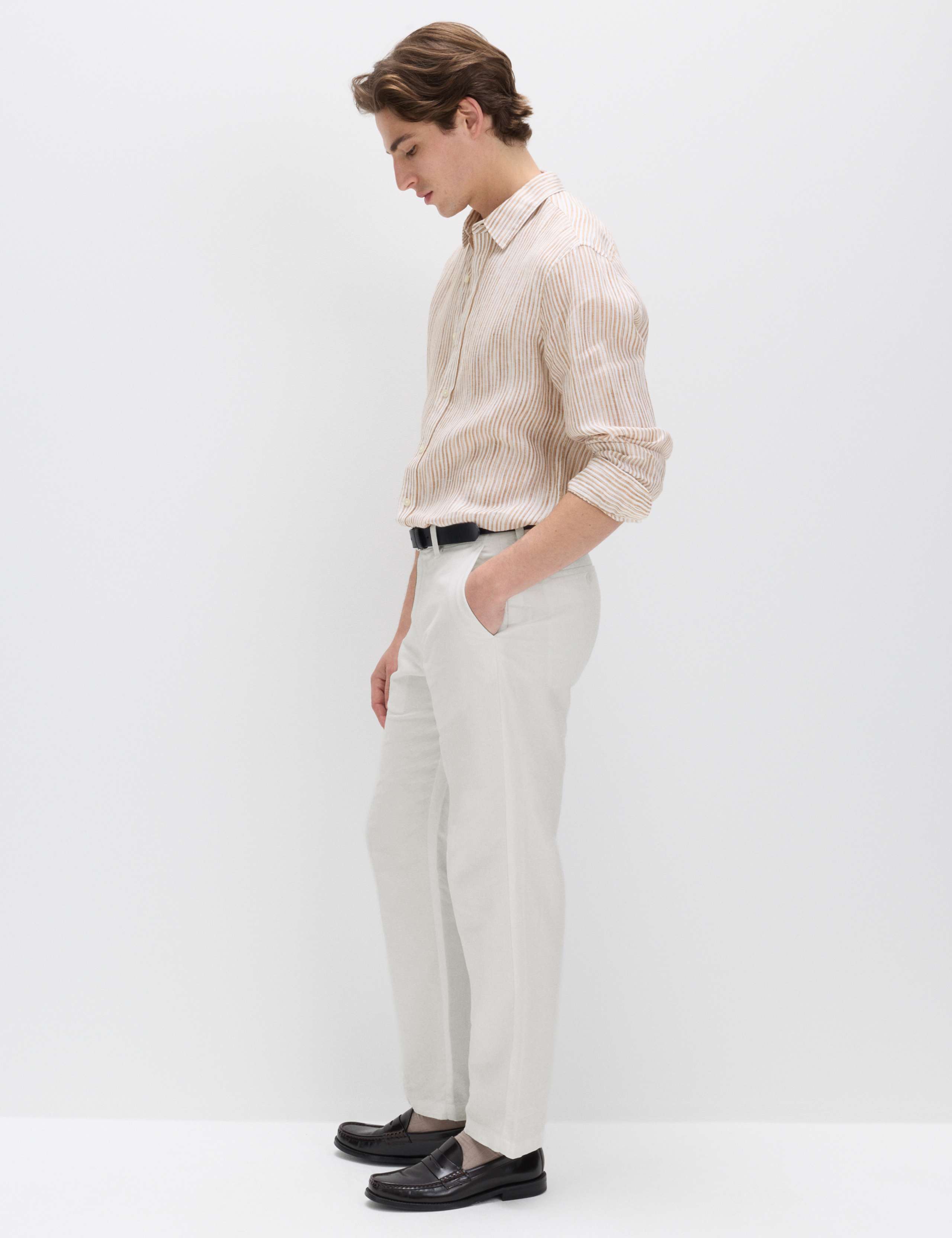Pure Linen Striped Shirt 5 of 8