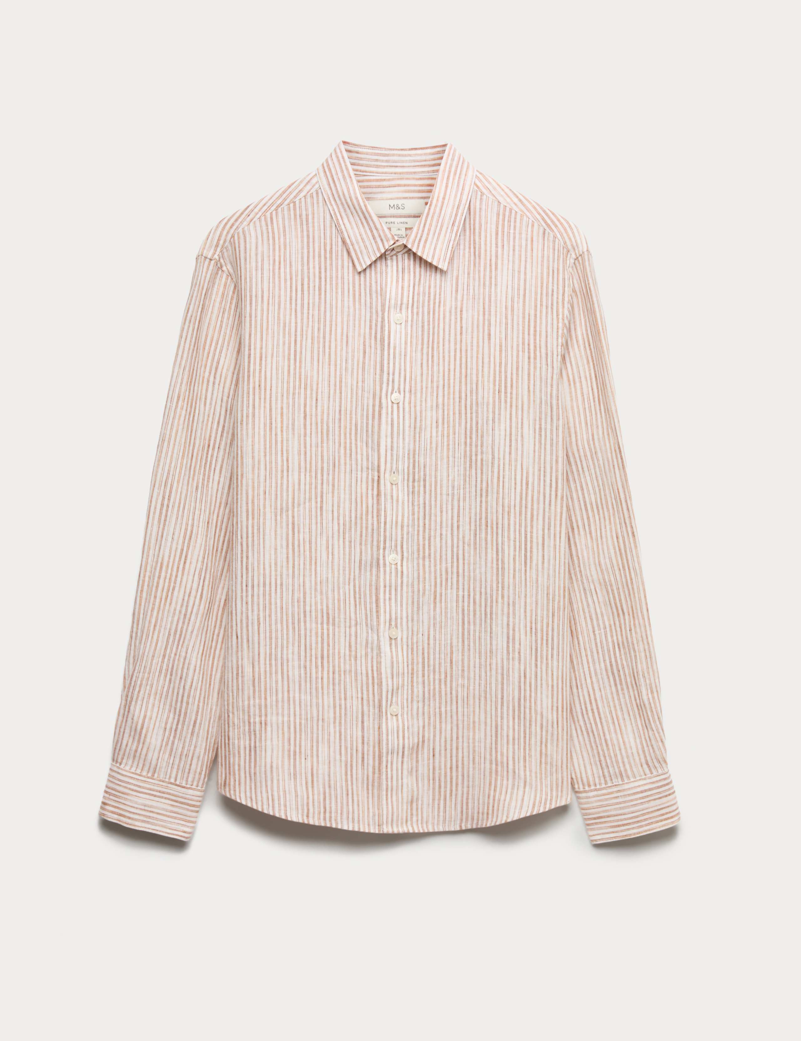 Pure Linen Striped Shirt 2 of 5
