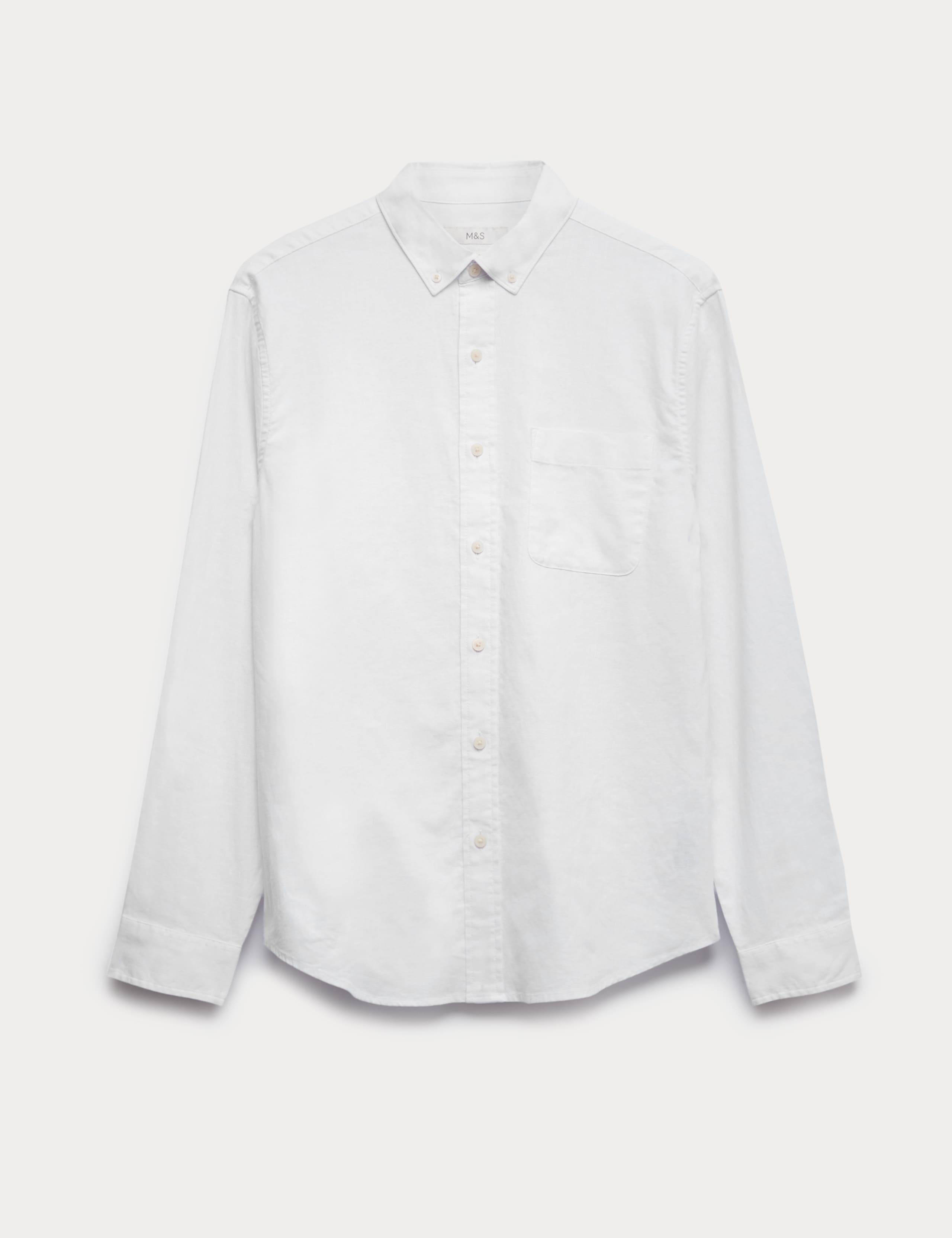 Regular Fit Cotton Linen Blend Shirt 2 of 6