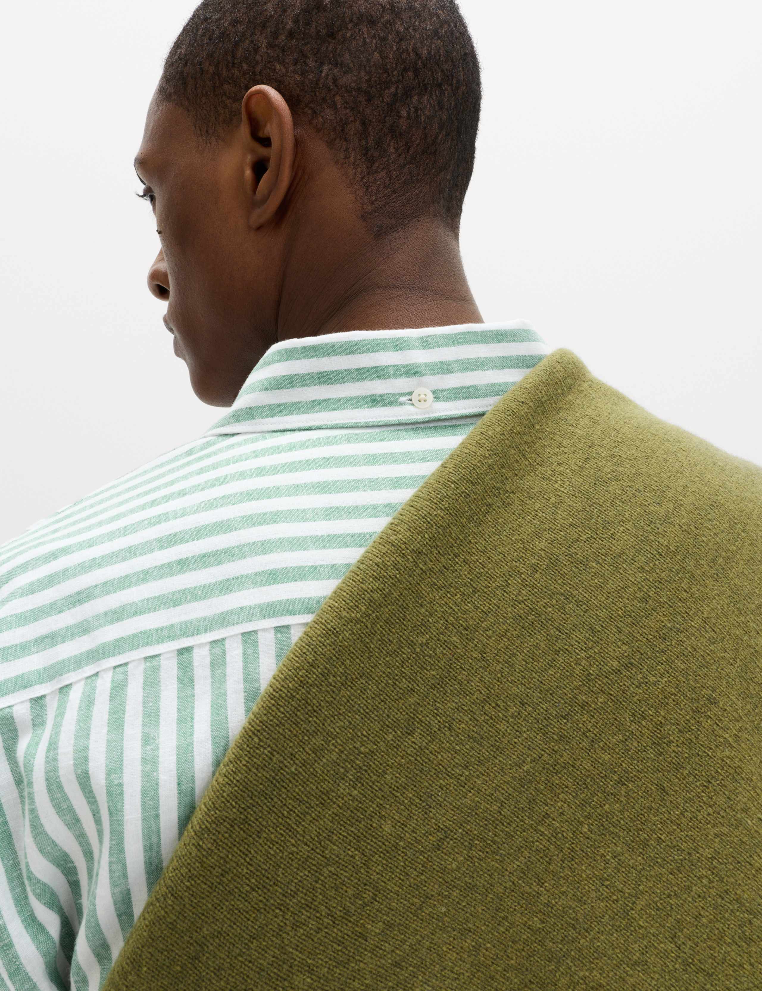 Linen Cotton Blend Striped Shirt 5 of 7