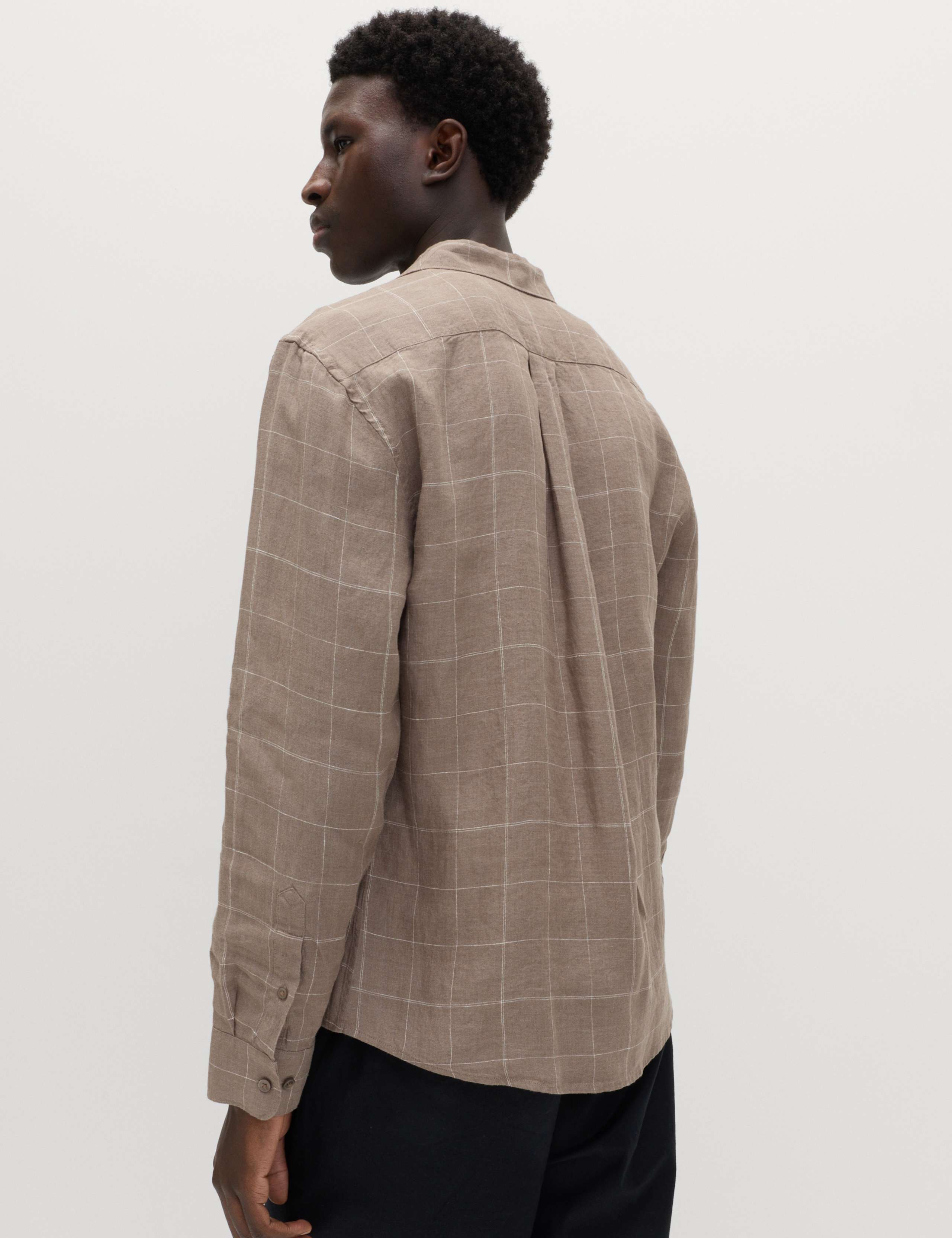 Pure Linen Check Shirt 4 of 5