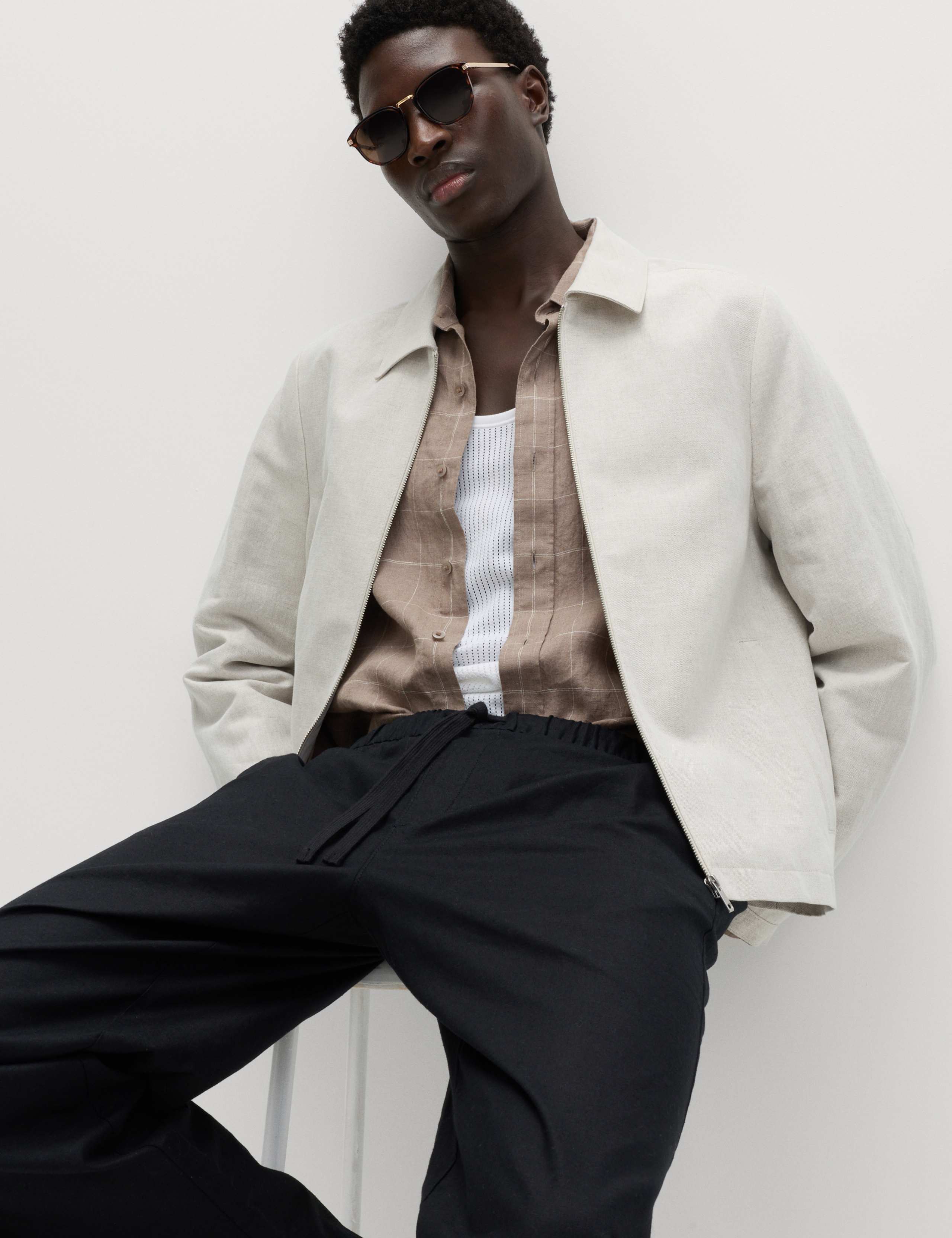 Pure Linen Check Shirt 5 of 5