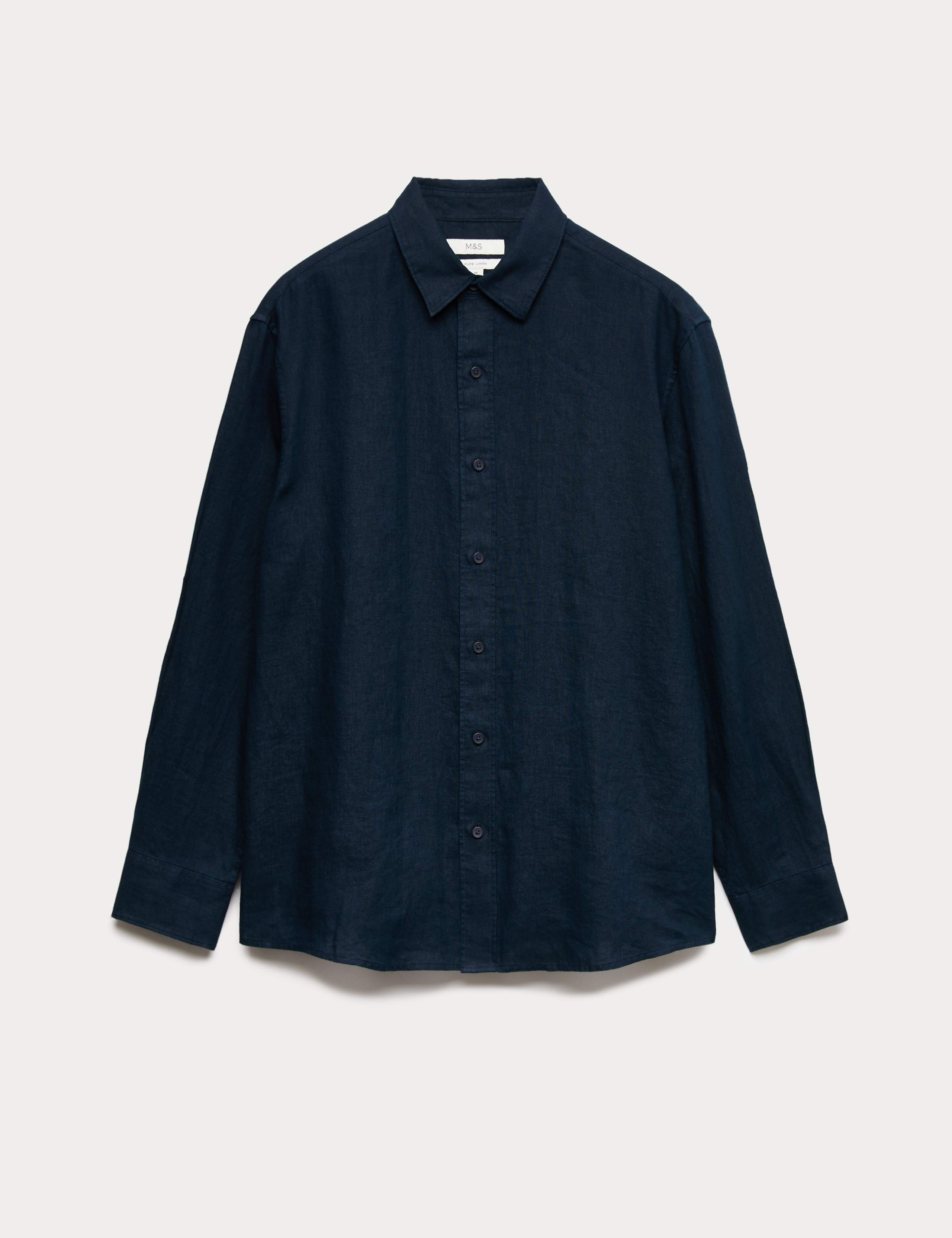 Relaxed Fit Pure Linen Shirt 2 of 6