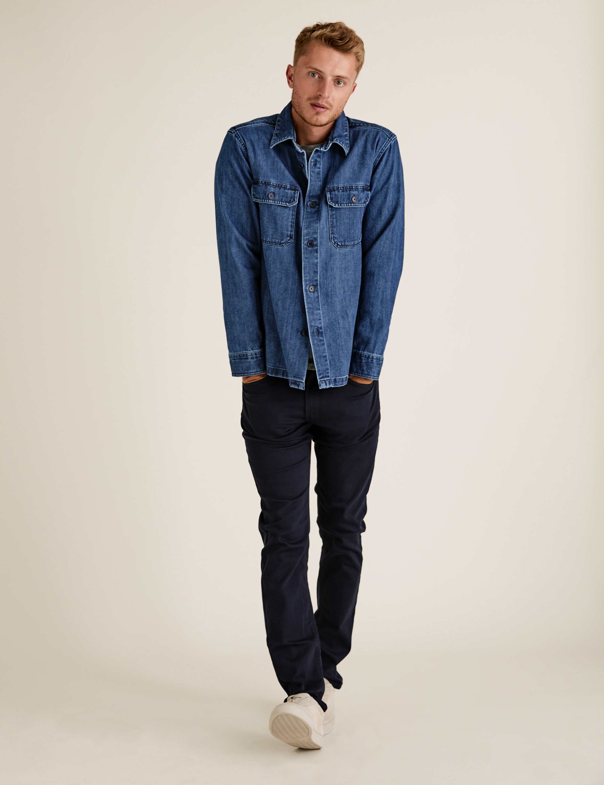 Denim Utility Overshirt 1 of 7