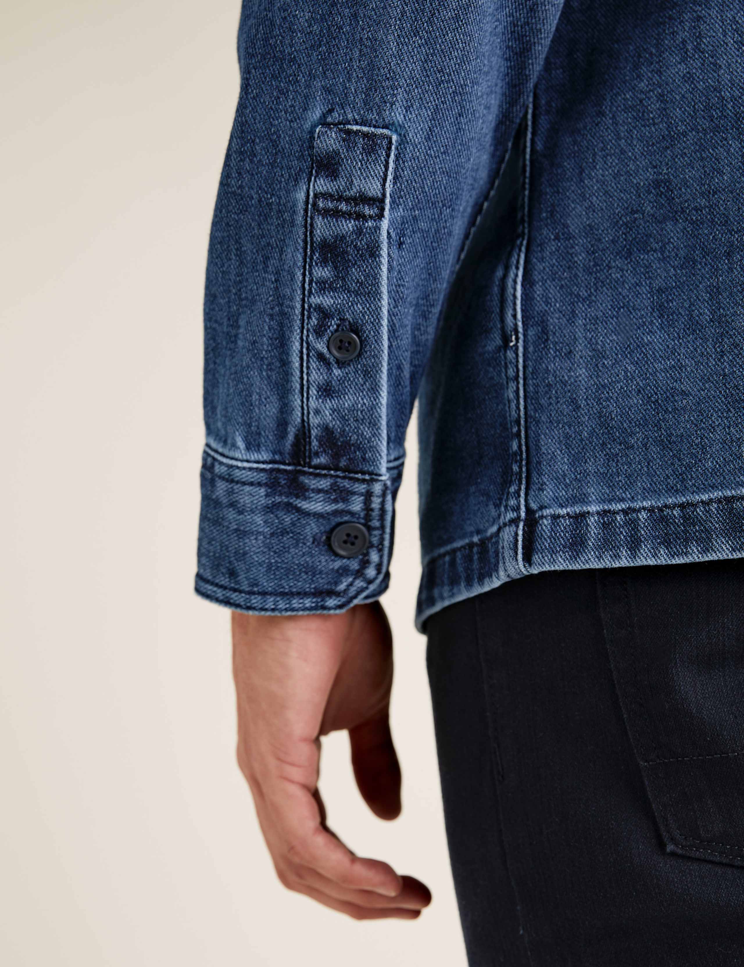 Denim Utility Overshirt 5 of 7