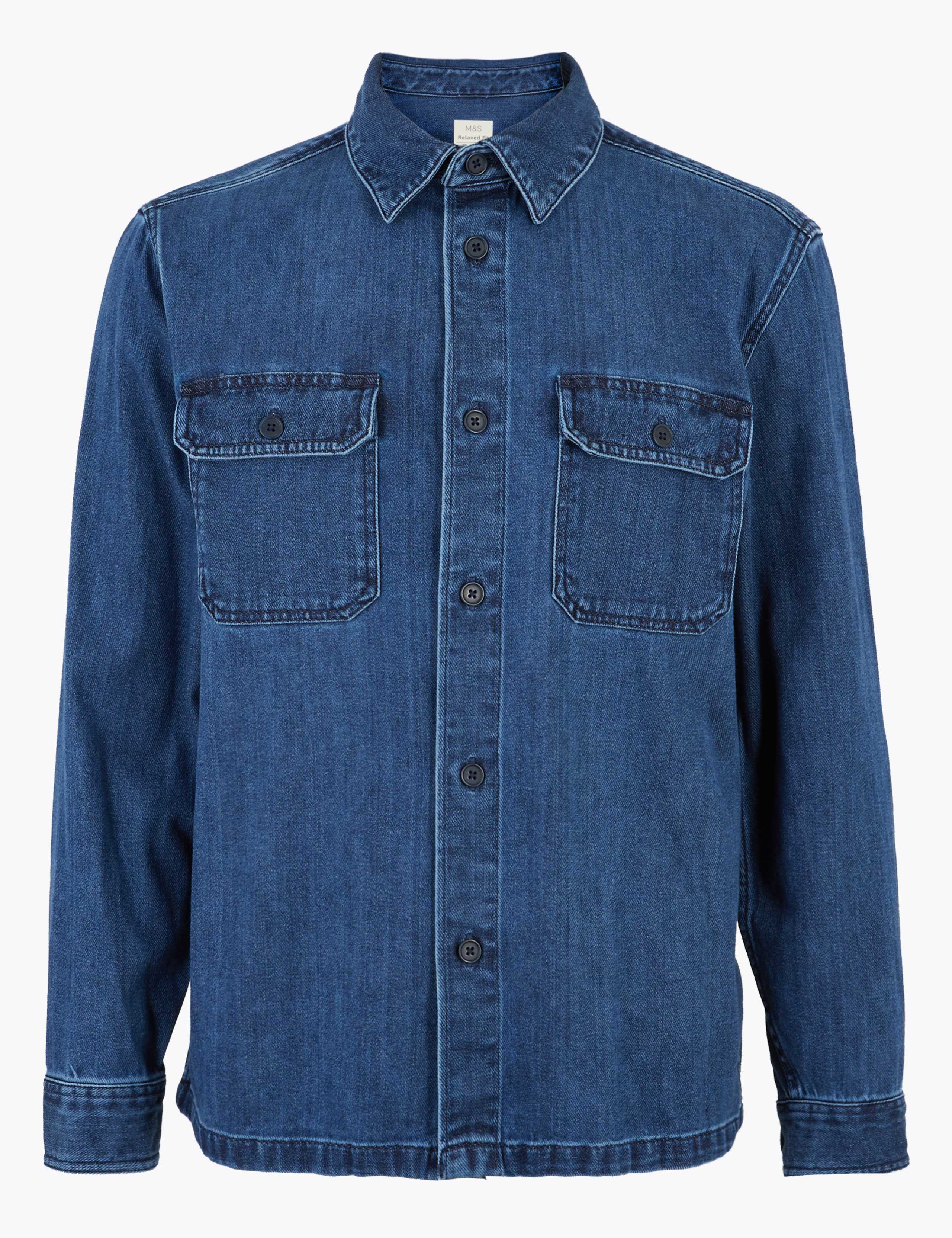 Denim Utility Overshirt 2 of 7