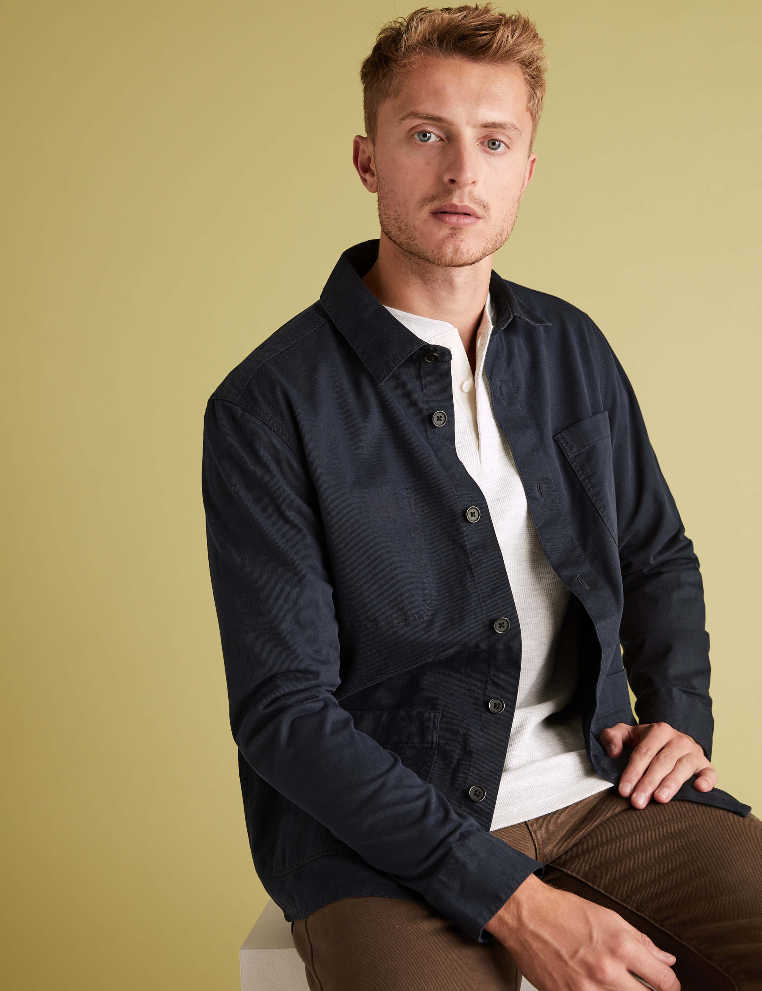 Pure Cotton Workwear Overshirt 1 of 5