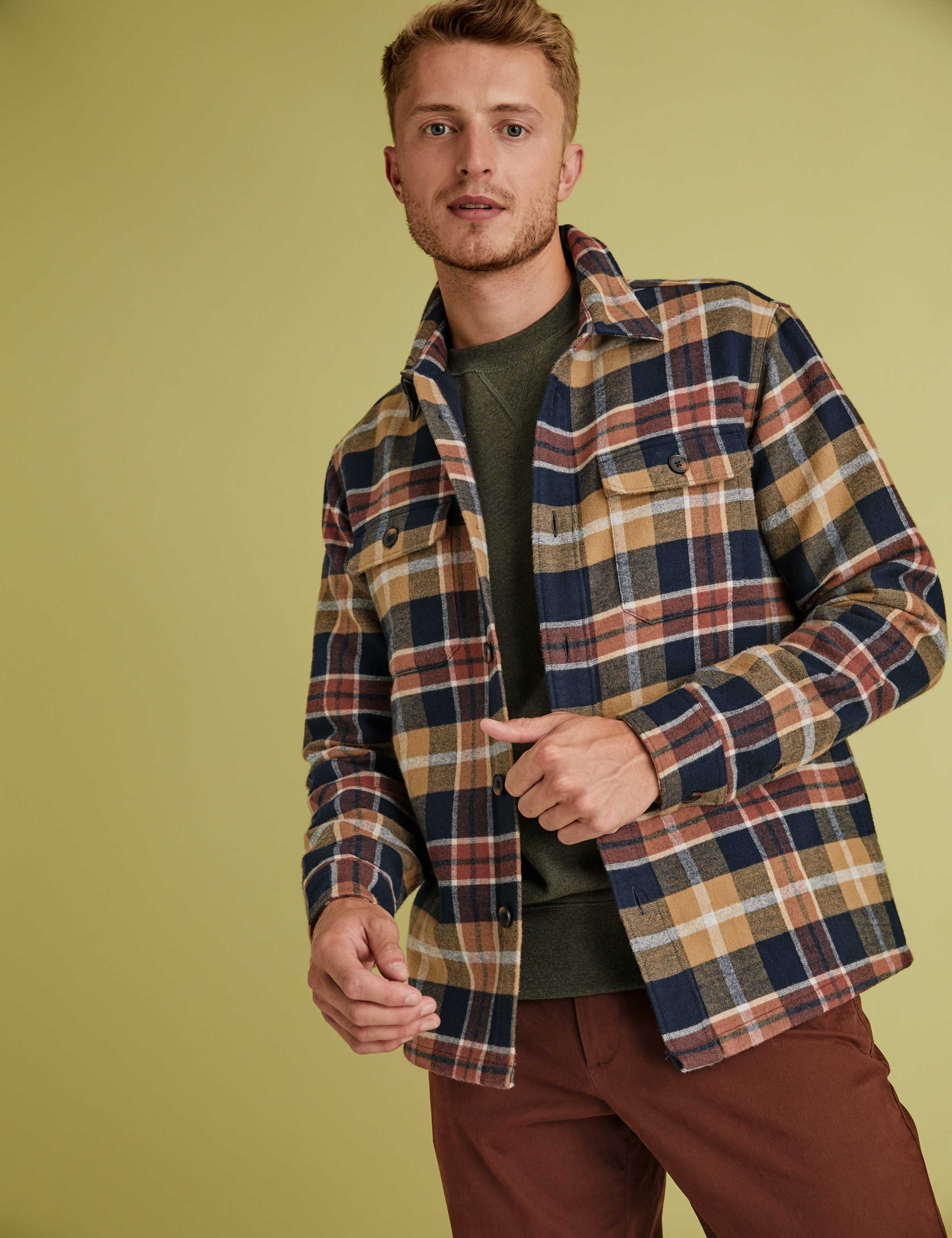 Cotton Checked Overshirt 1 of 6