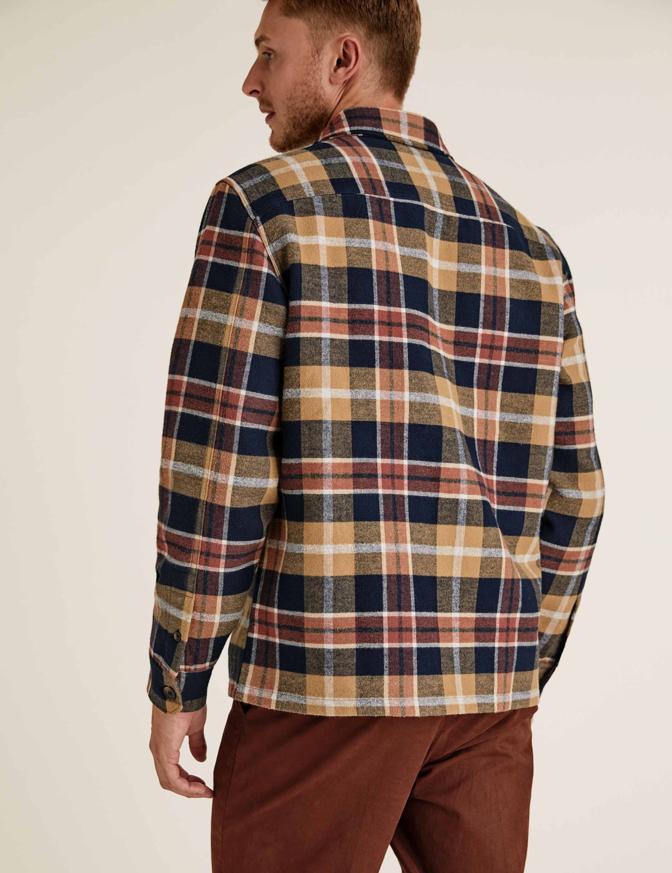 Cotton Checked Overshirt 4 of 6