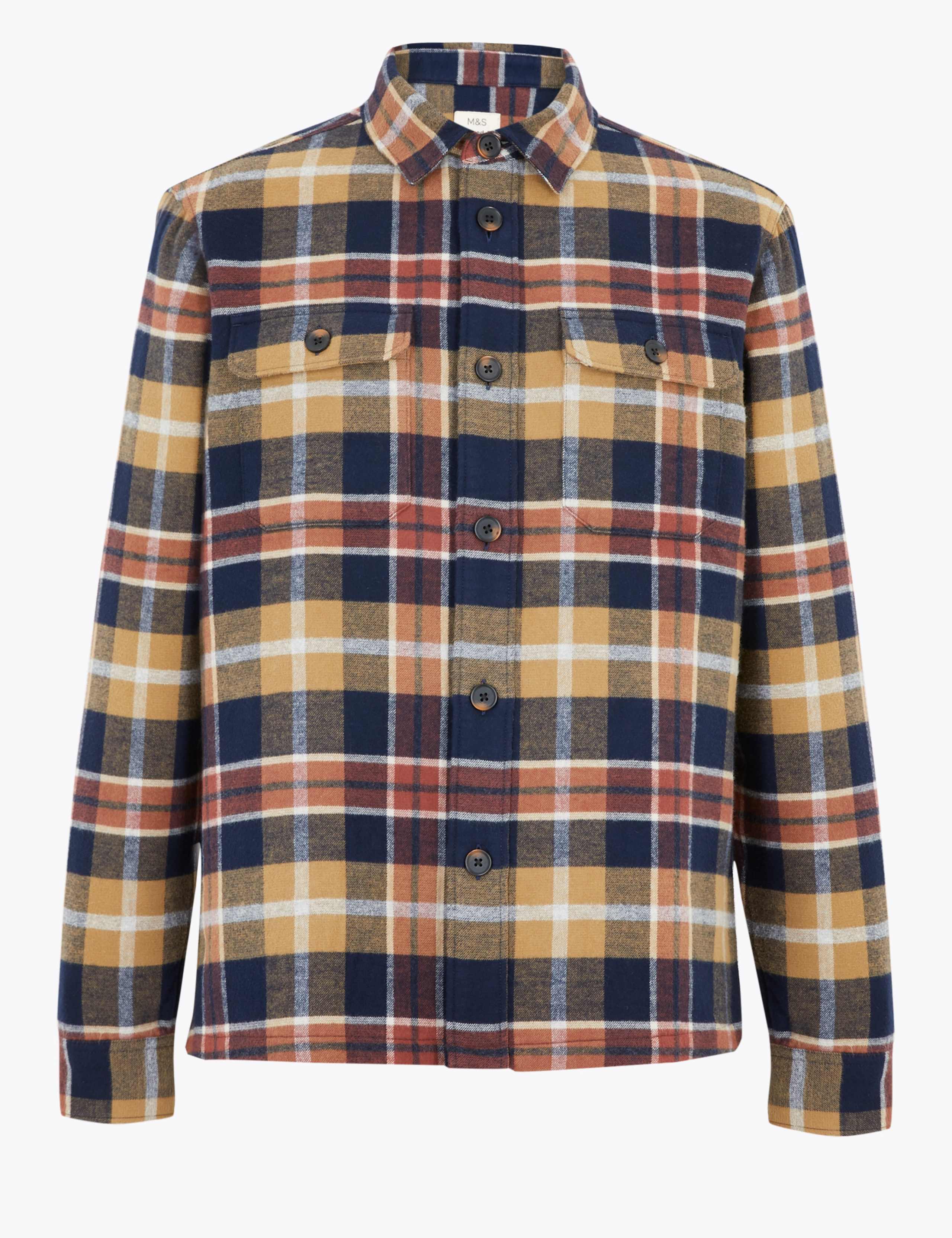 Cotton Checked Overshirt 2 of 6
