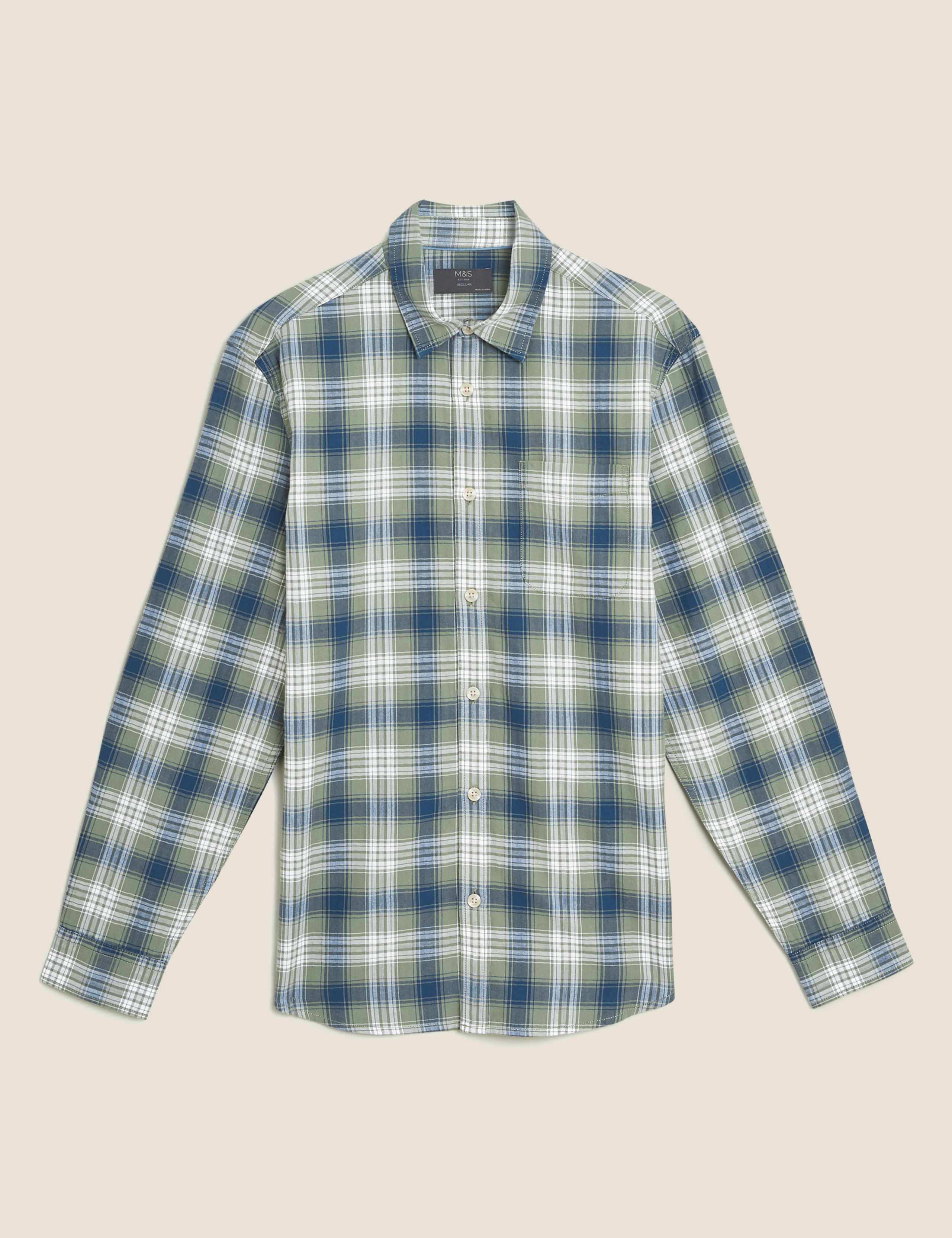 Pure Cotton Check Shirt 2 of 5