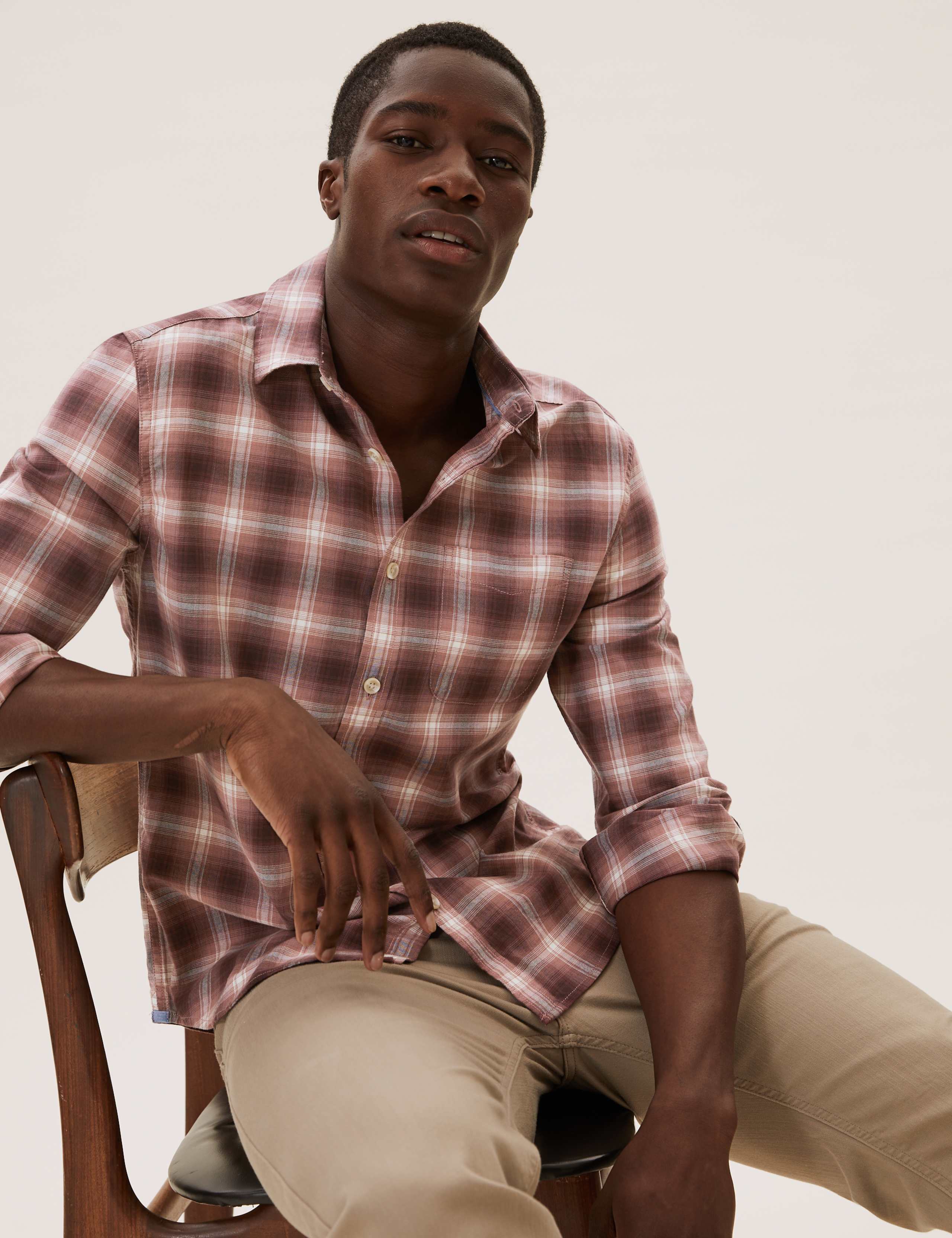 Pure Cotton Check Shirt 1 of 4