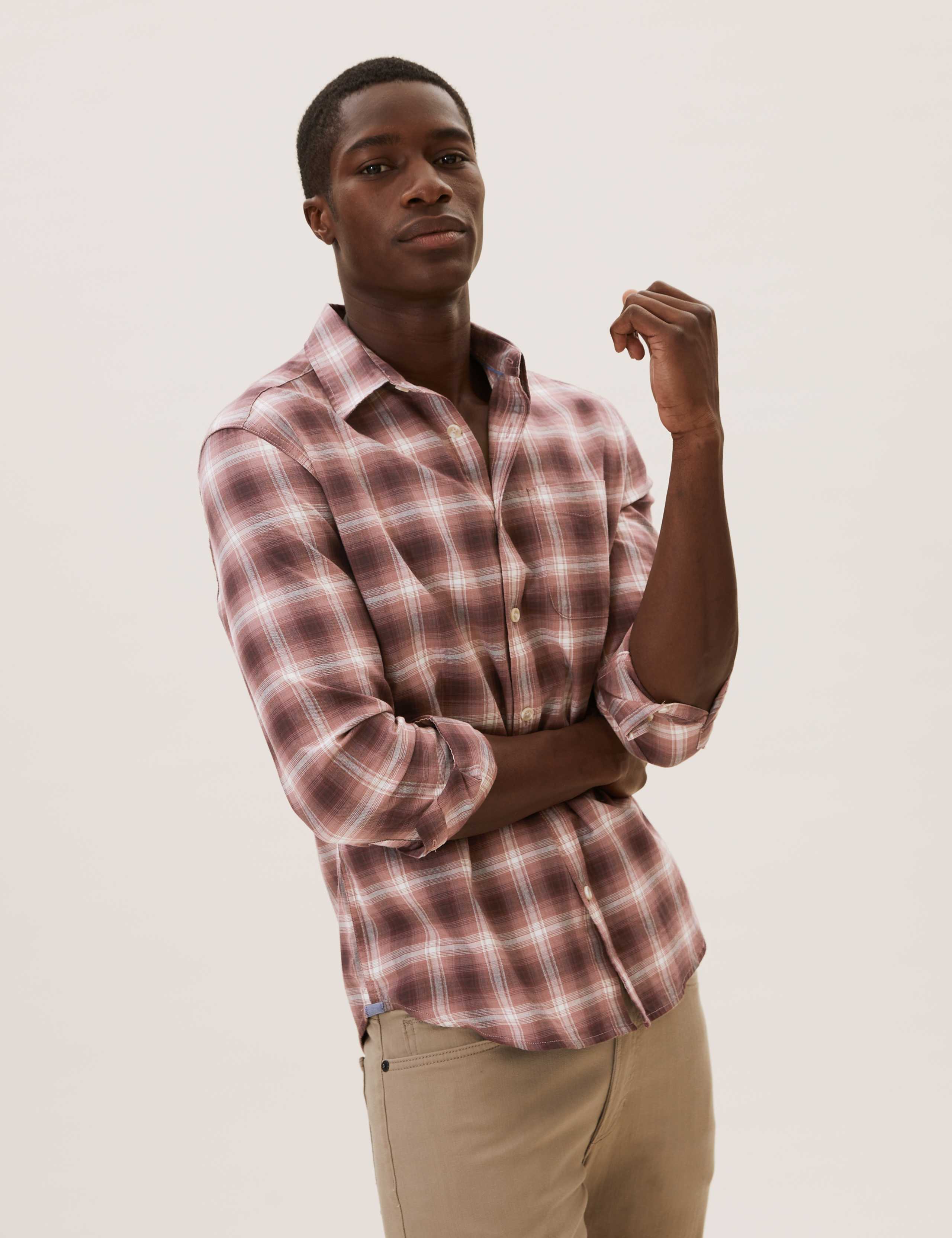 Pure Cotton Check Shirt 3 of 4