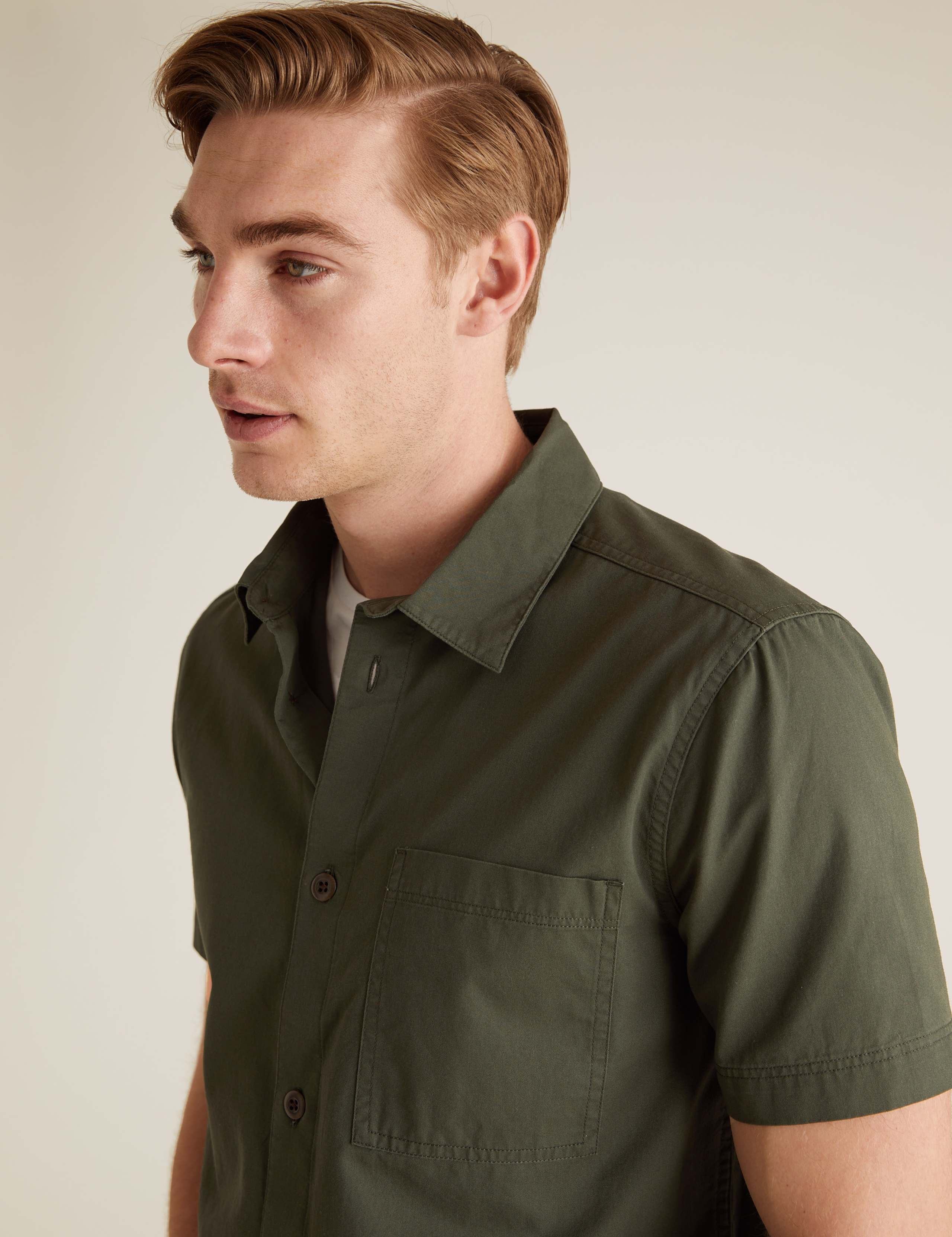 Pure Cotton Twill Utility Overshirt 3 of 5