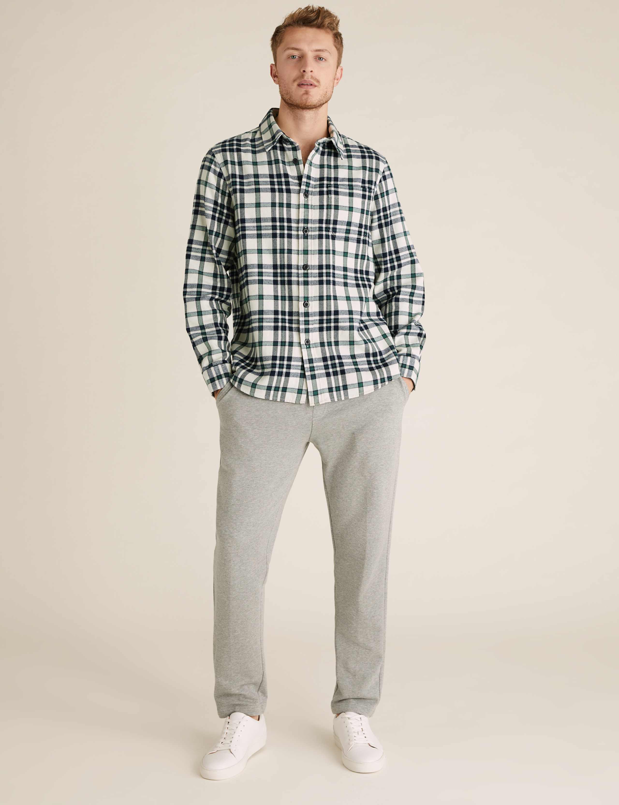 Pure Cotton Check Overshirt 2 of 2