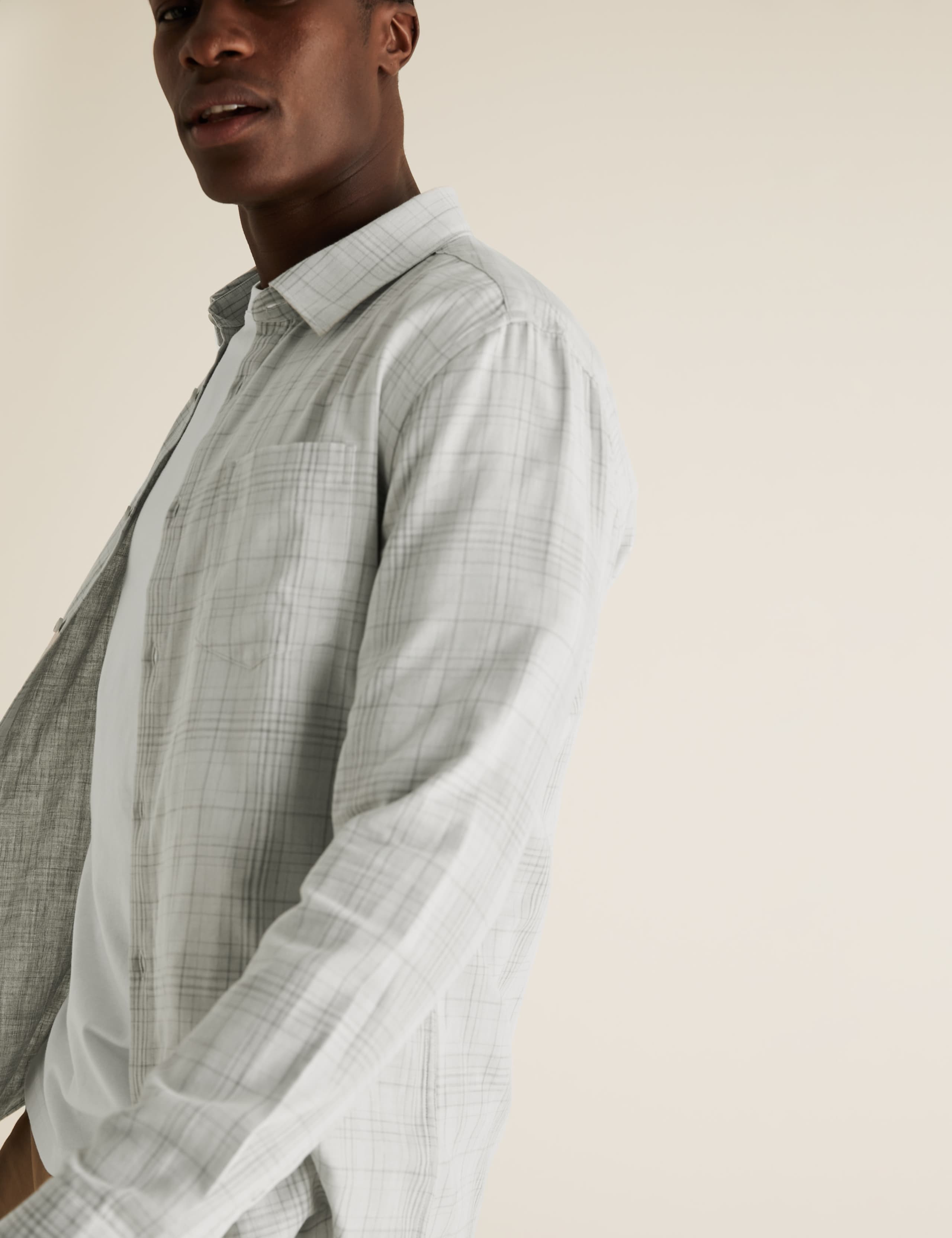 Pure Cotton Double Faced Check Shirt 3 of 6
