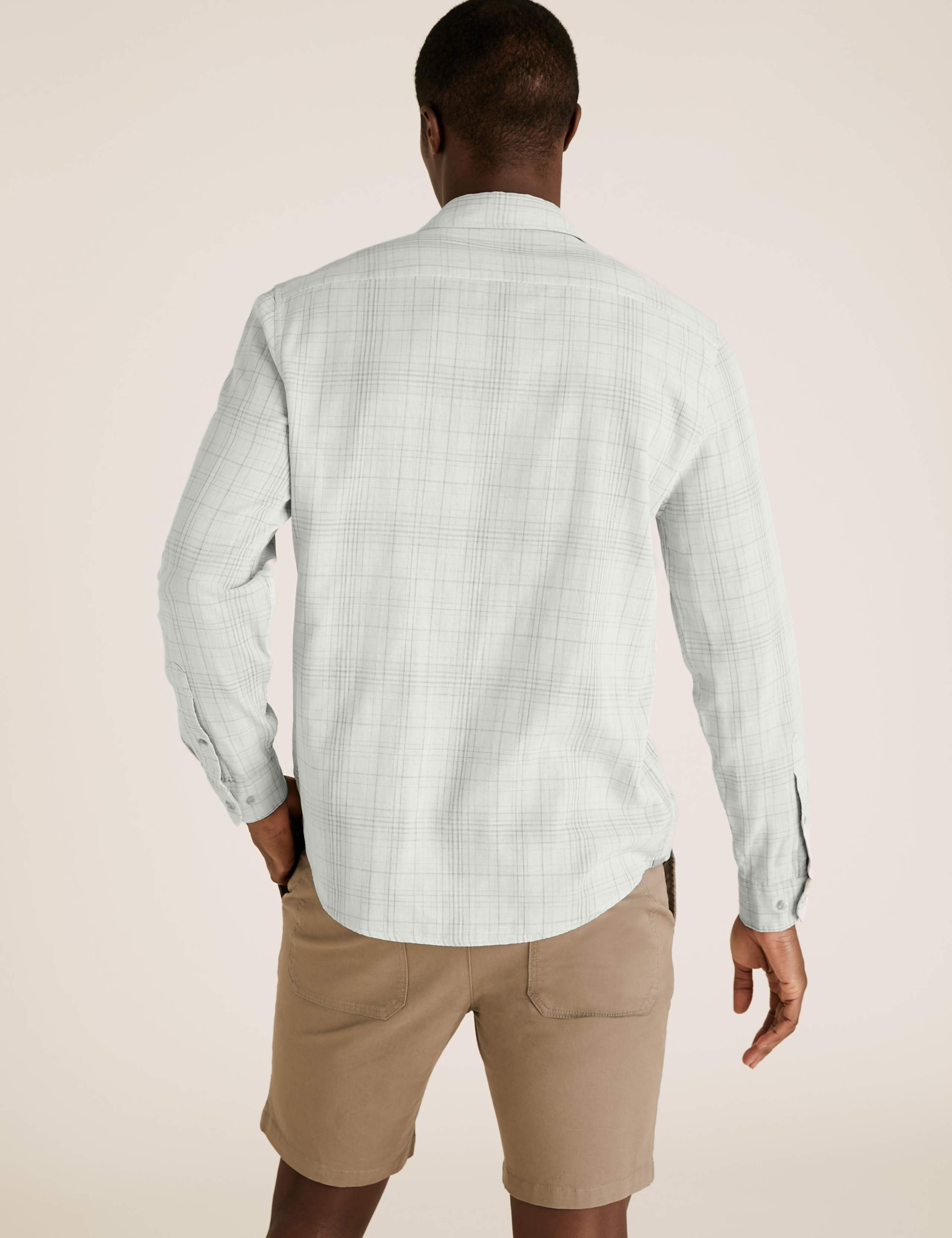 Pure Cotton Double Faced Check Shirt 5 of 6