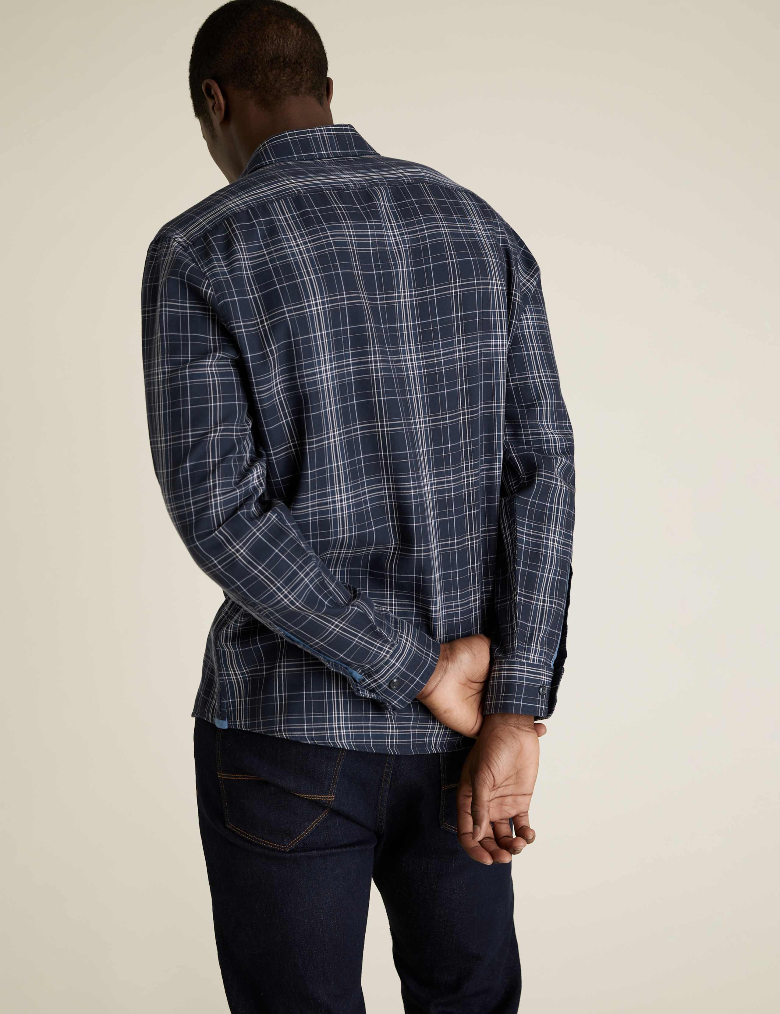 Pure Cotton Double Face Check Shirt 4 of 6
