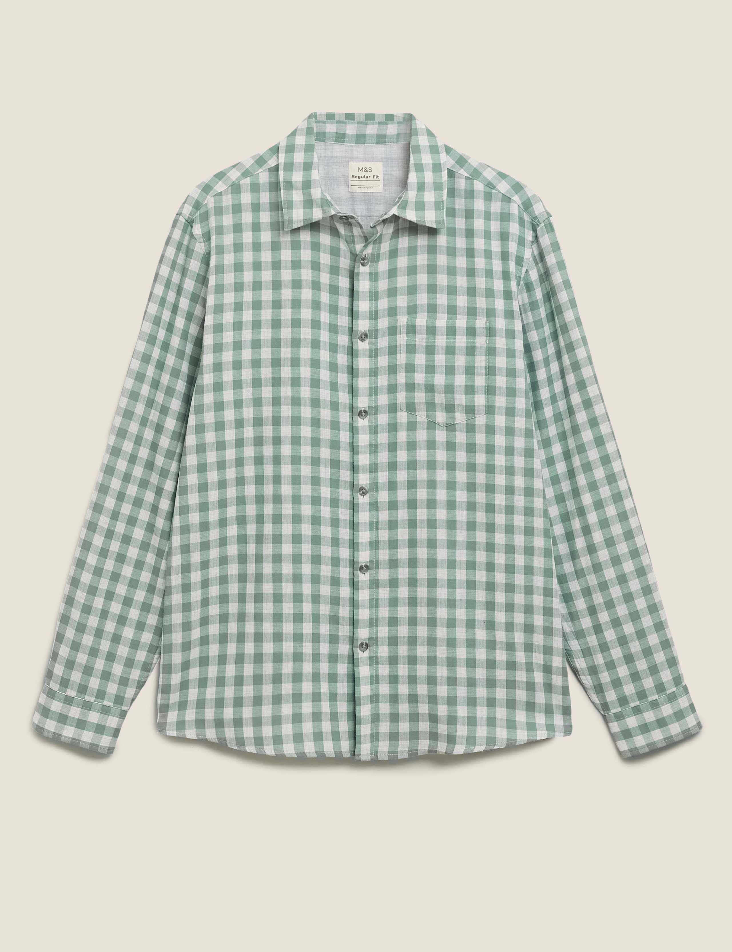 Pure Cotton Double Faced Check Overshirt 2 of 6