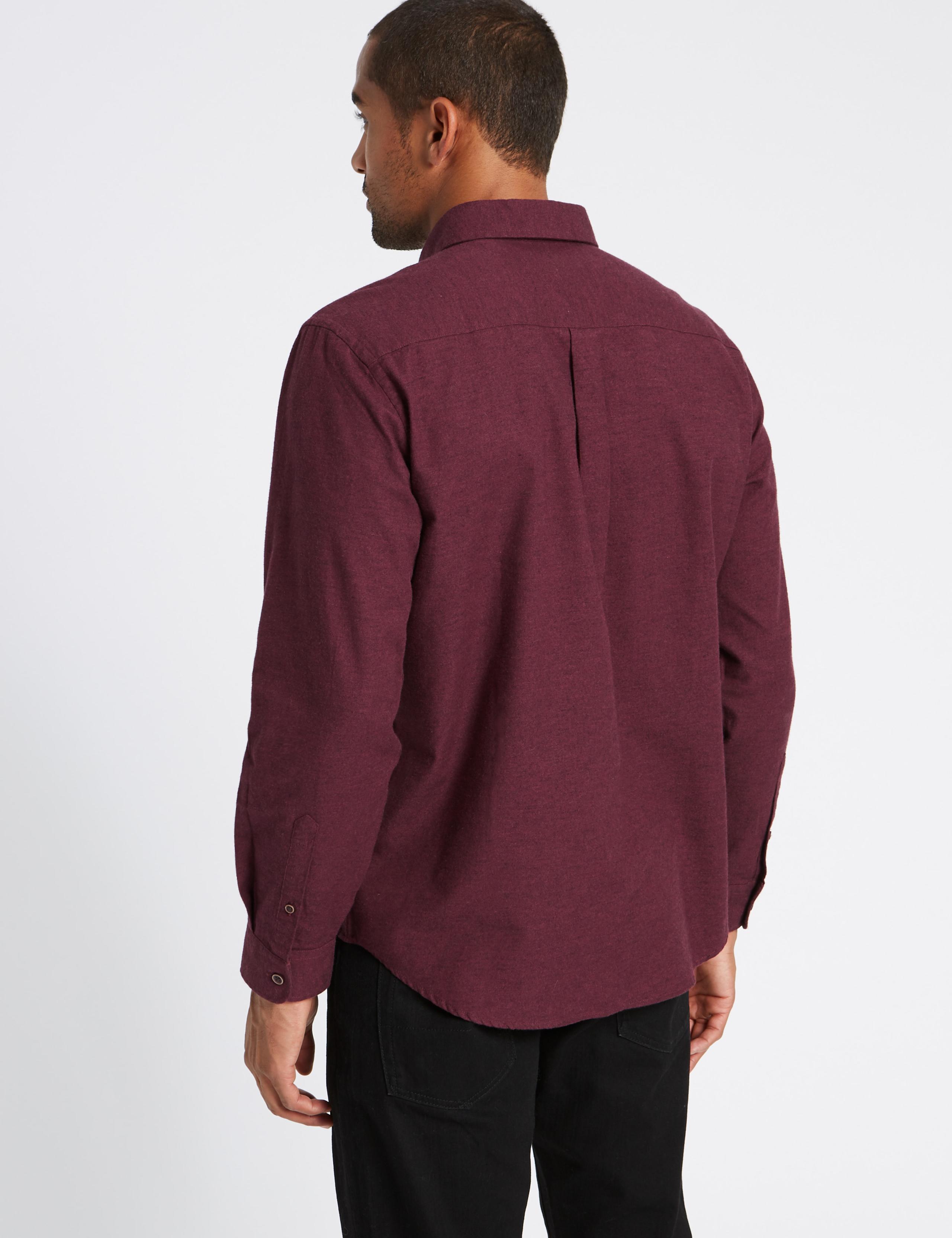 Brushed Cotton Plain Shirt 4 of 4