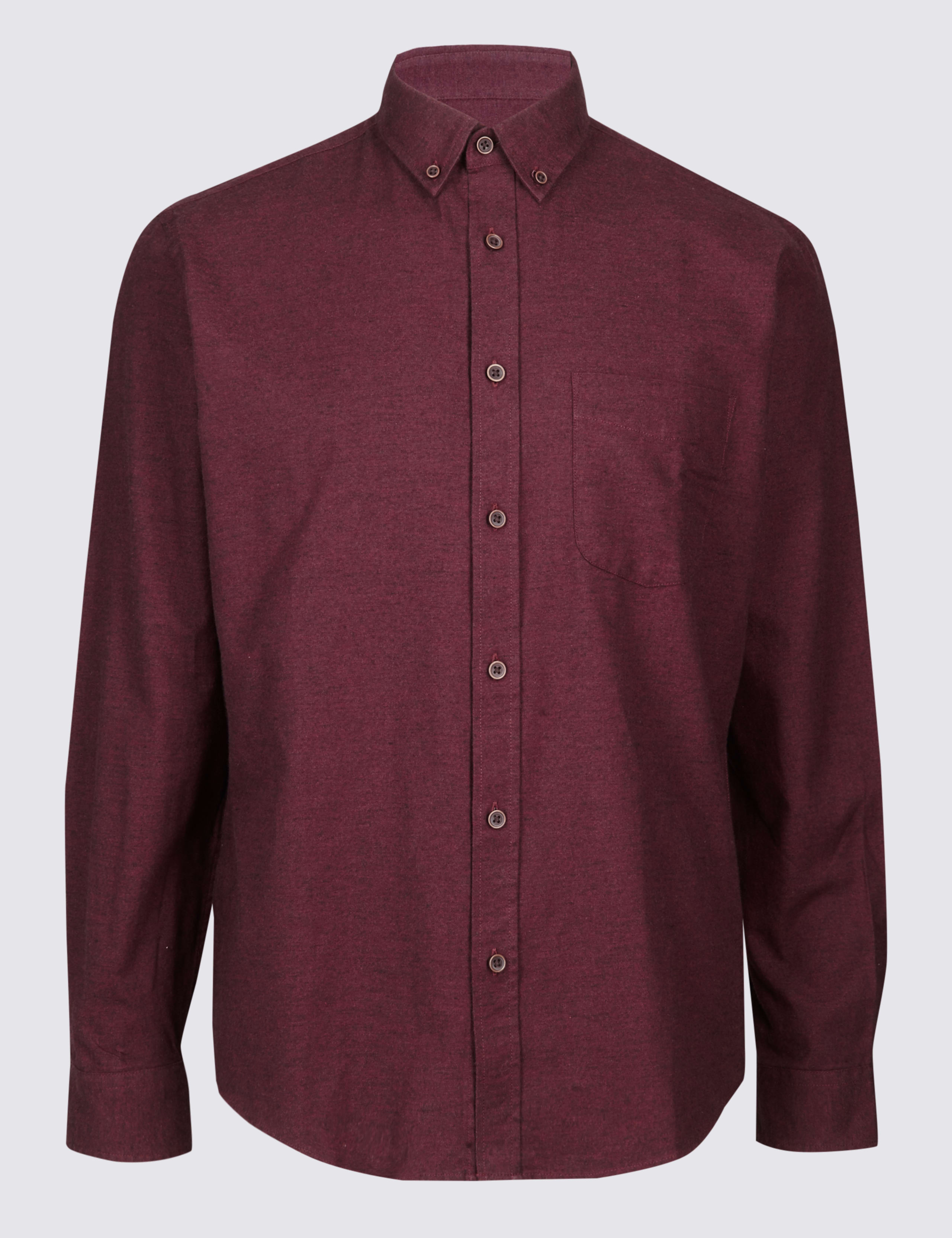 Brushed Cotton Plain Shirt 2 of 4