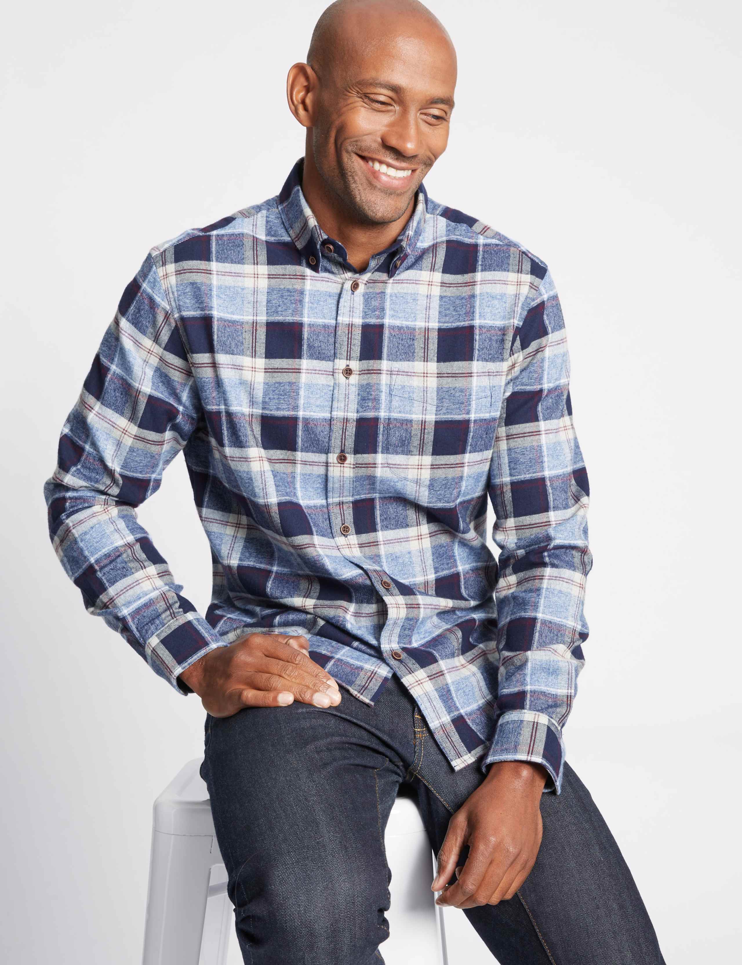 Brushed Cotton Checked Shirt 2 of 4