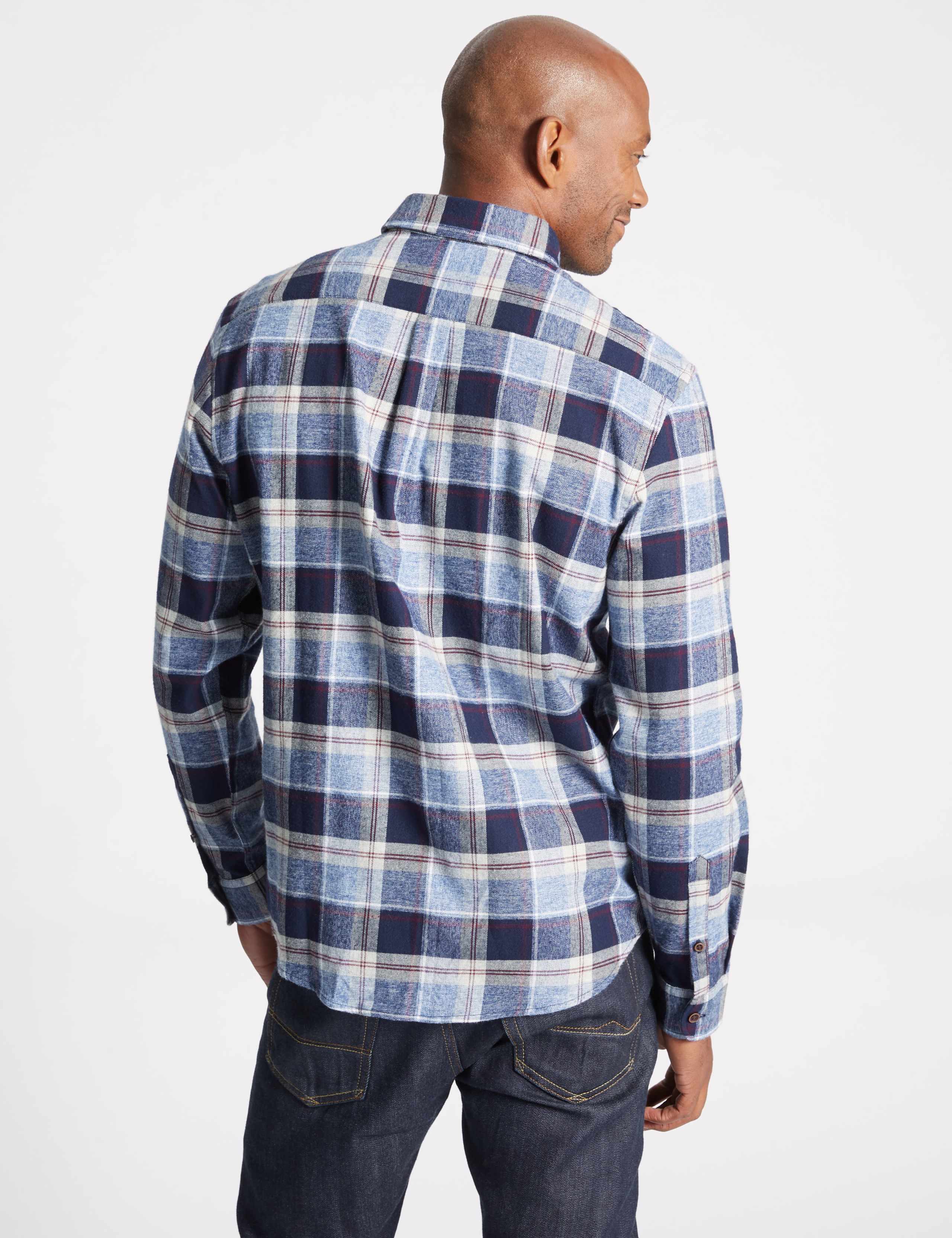 Brushed Cotton Checked Shirt 3 of 4