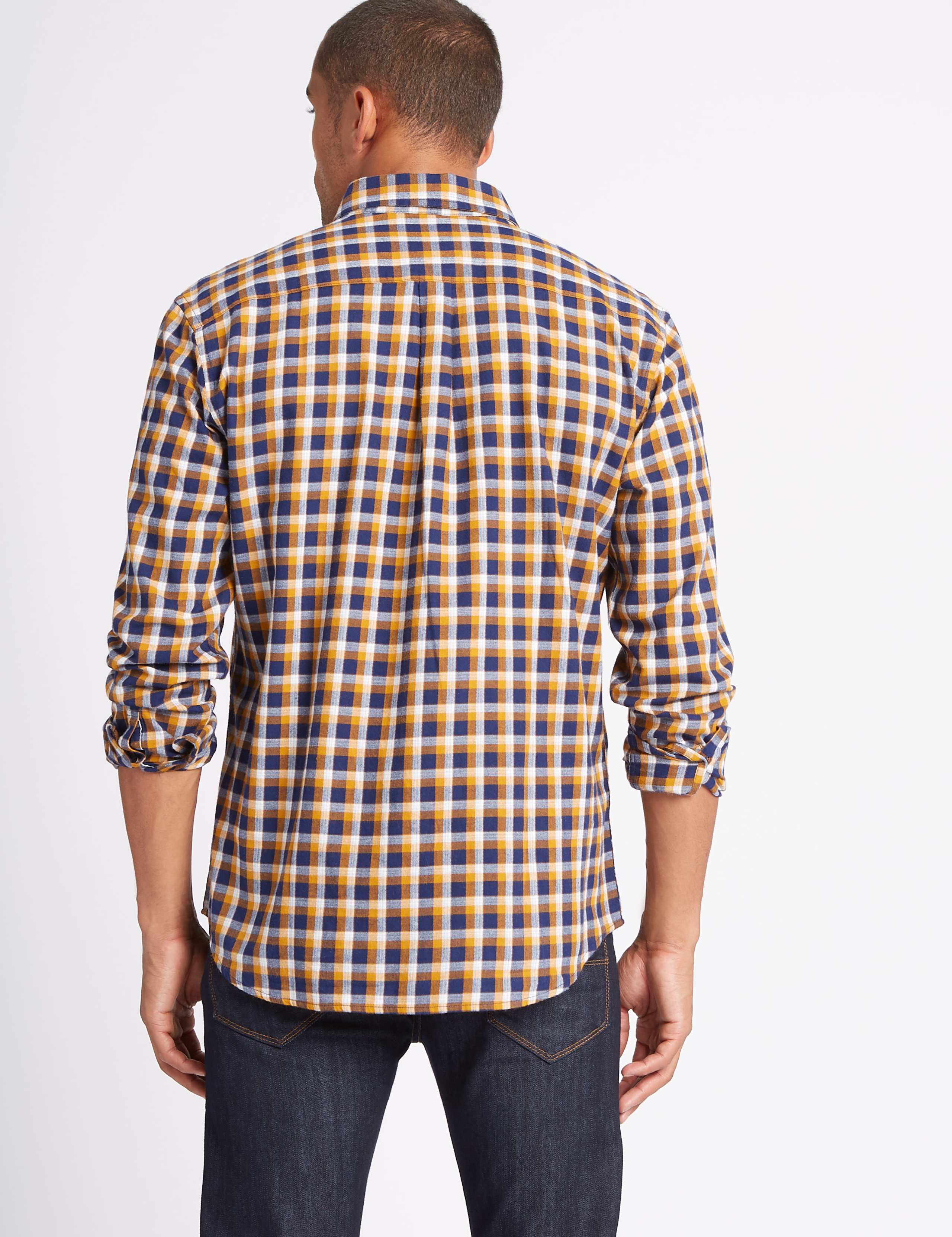 Brushed Cotton Checked Shirt 4 of 5