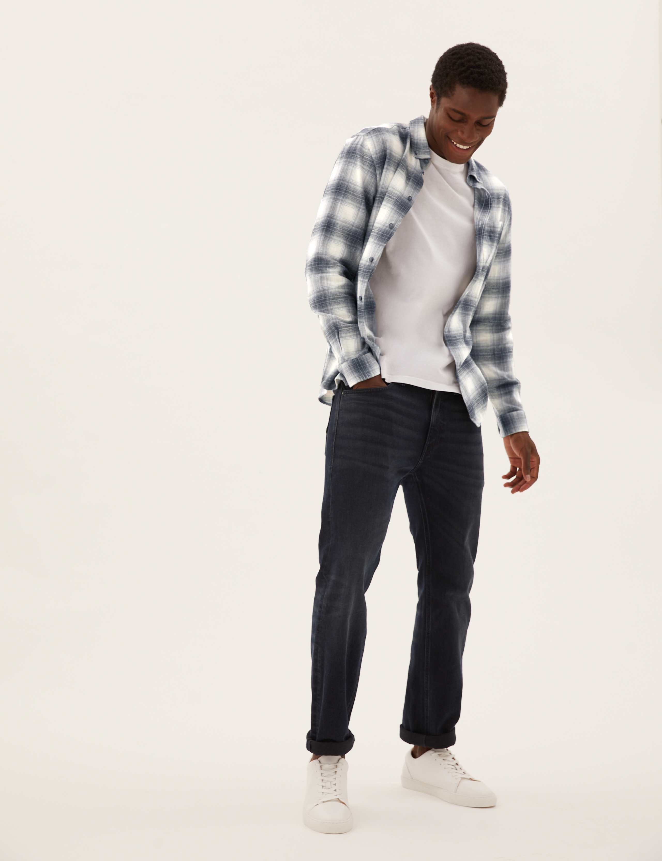 Pure Cotton Flannel Checked Shirt 3 of 5