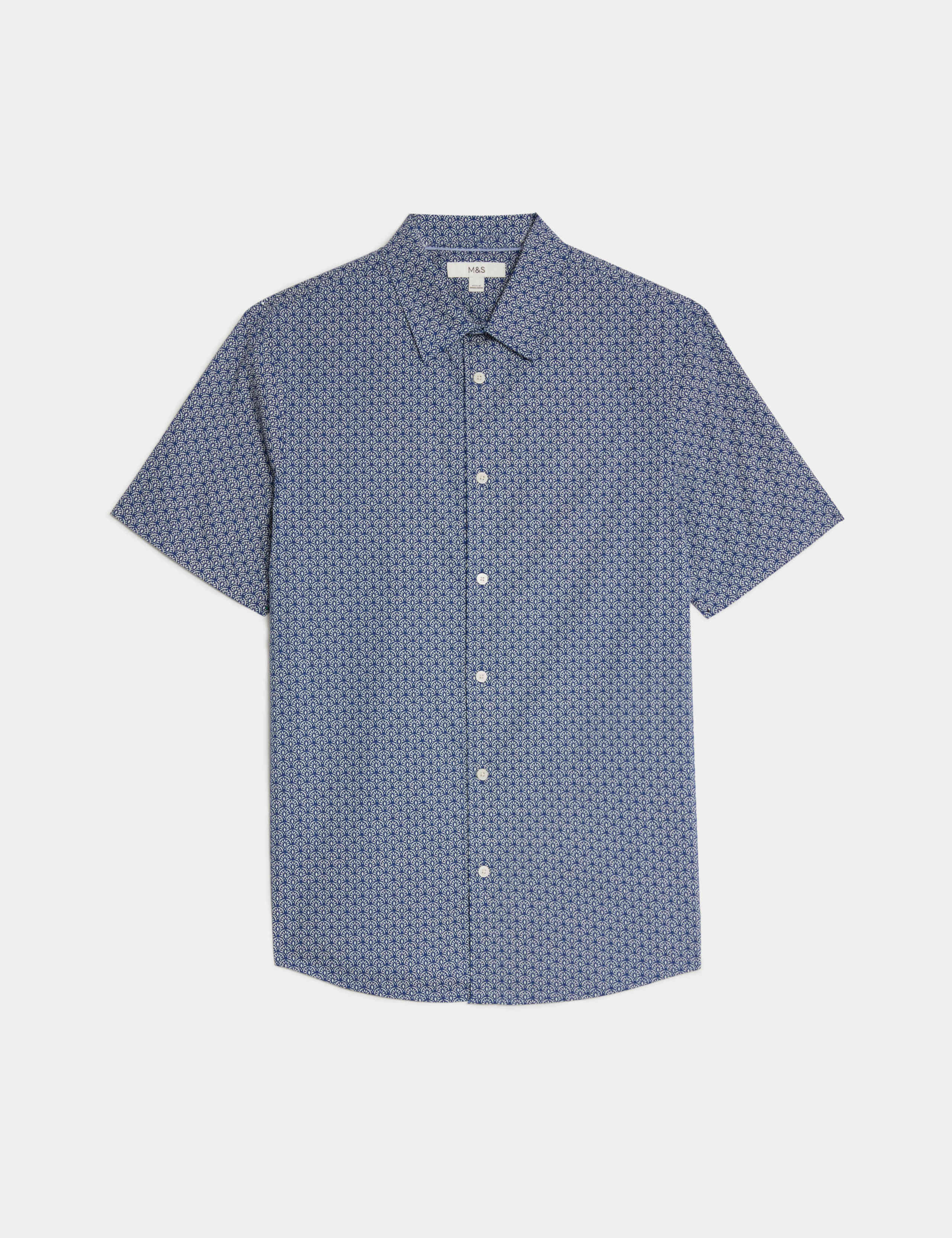 Easy Iron Pure Cotton Geometric Print Shirt 2 of 5
