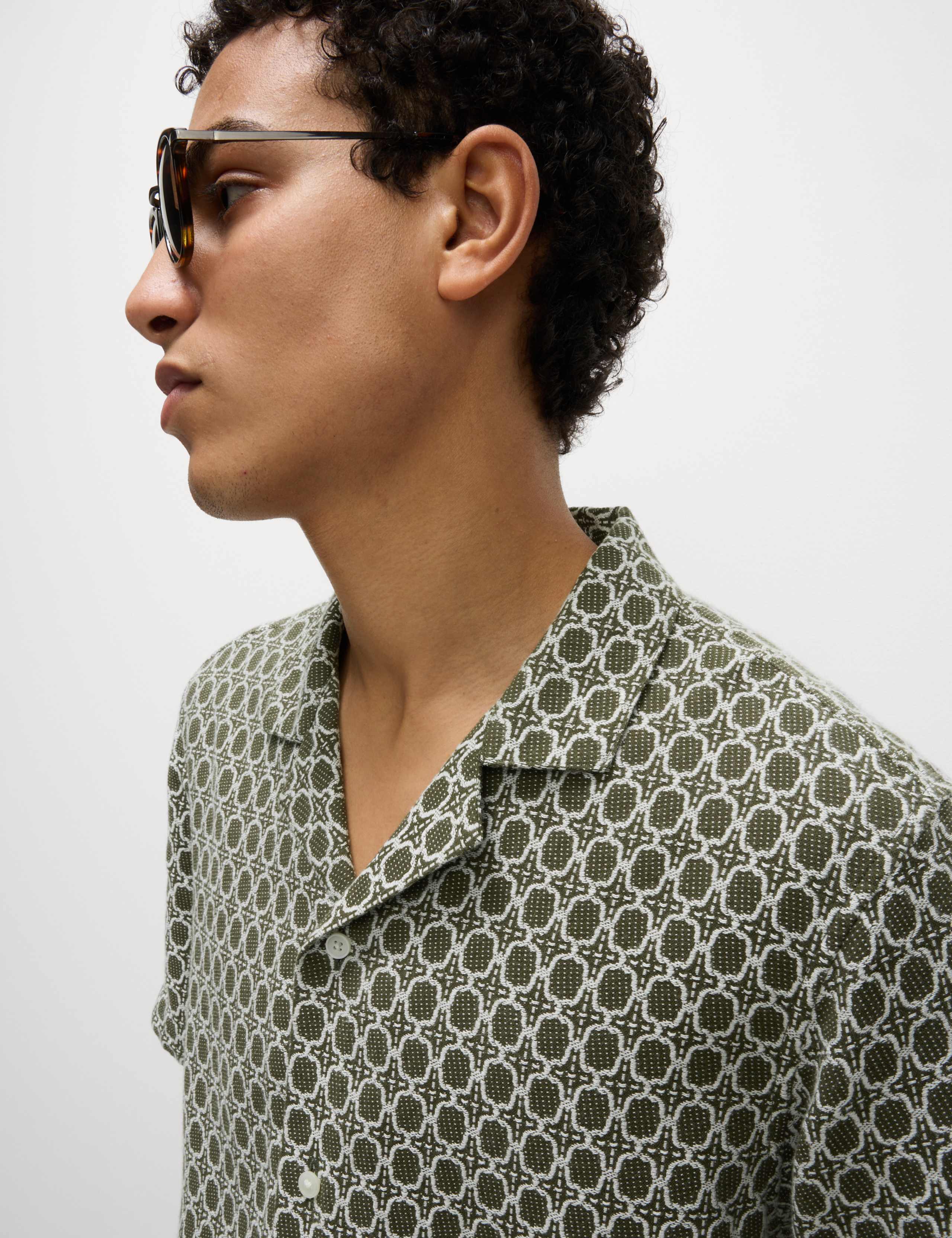 Cotton Rich Jacquard Shirt 1 of 5