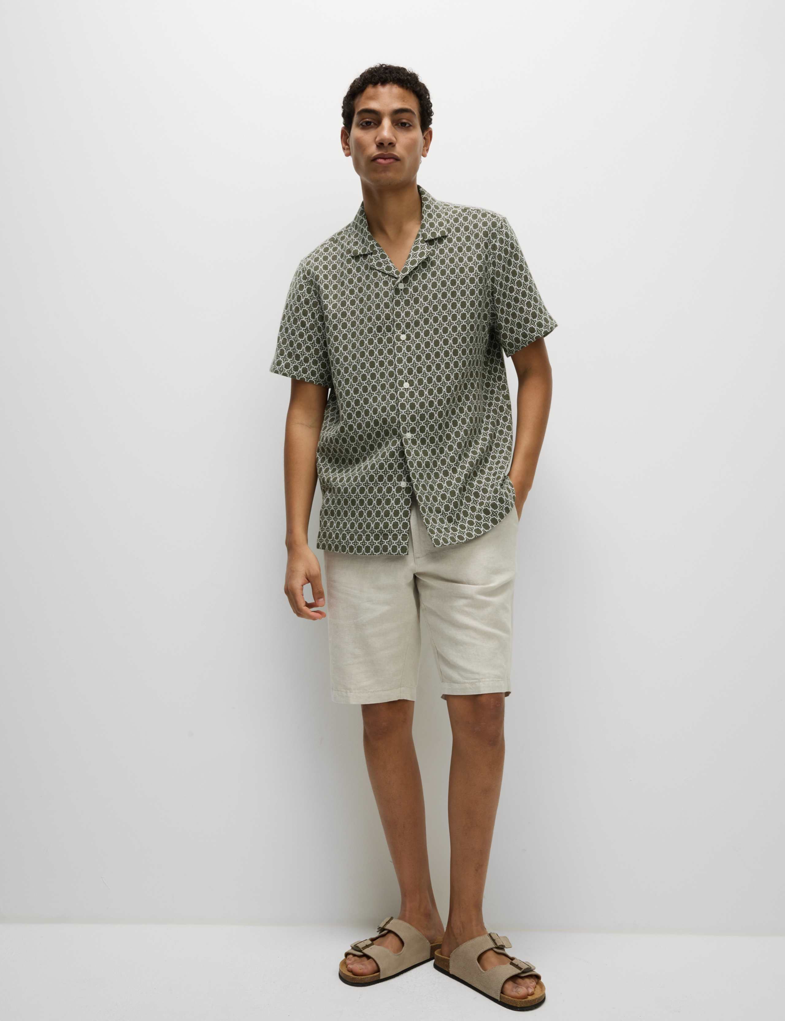 Cotton Rich Jacquard Shirt 3 of 5