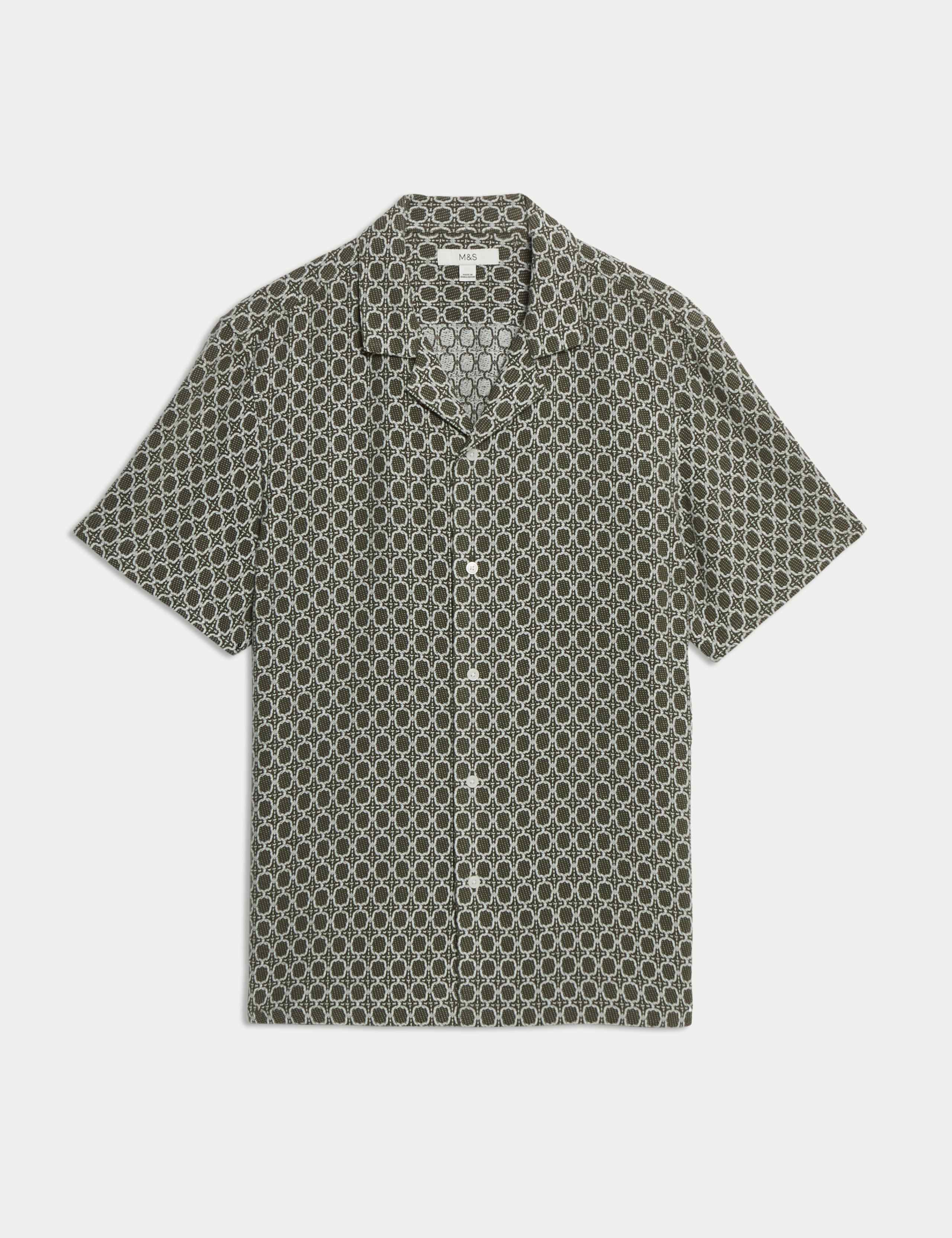 Cotton Rich Jacquard Shirt 2 of 5