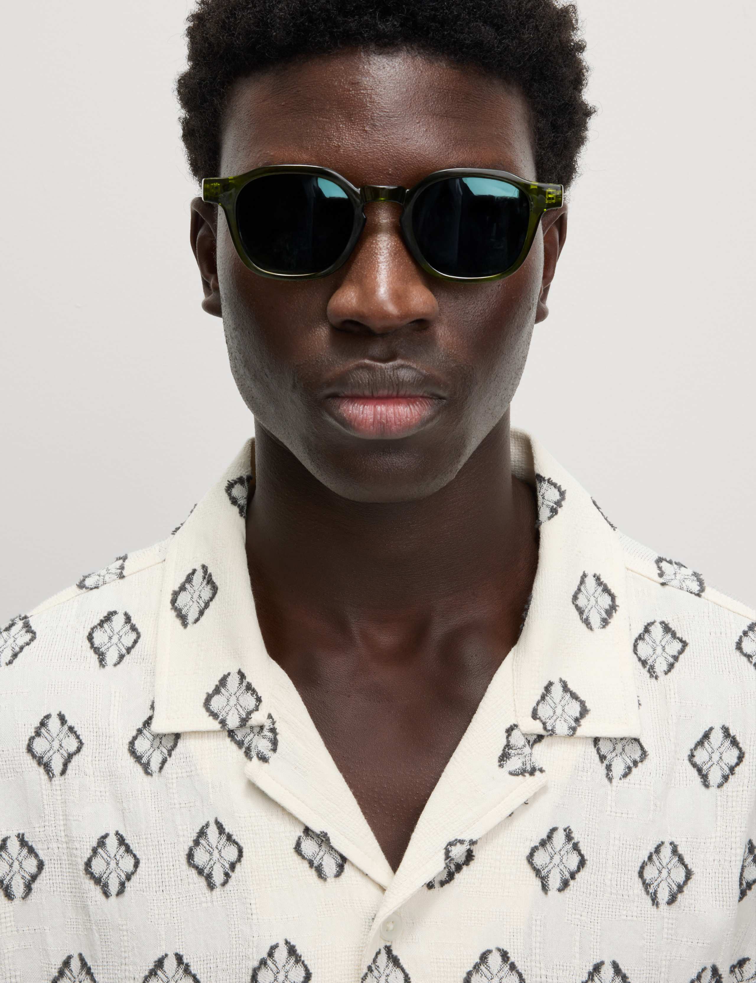 Pure Cotton Geometric Print Shirt 3 of 7